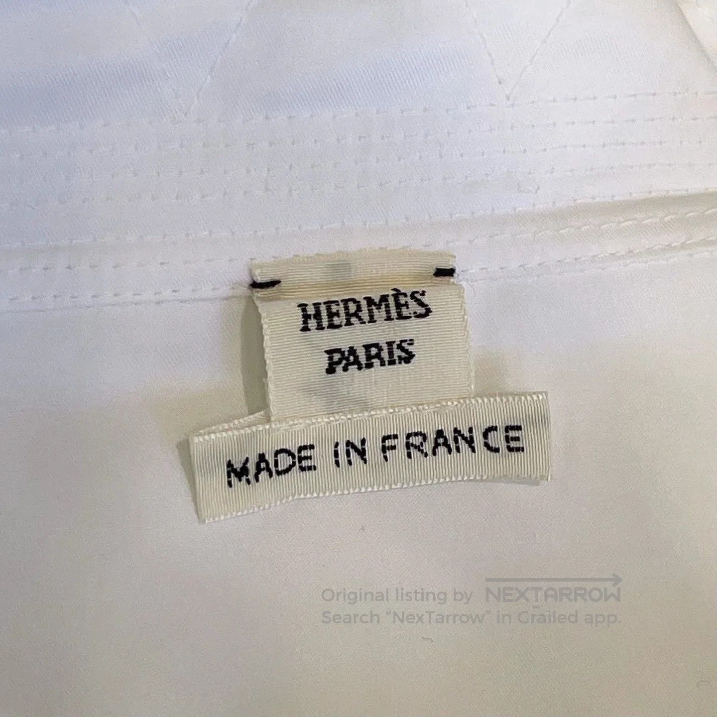 Hermes Hermes White Stand Collar Shirt. Size US S / EU 44-46 / 1 - 6 Thumbnail