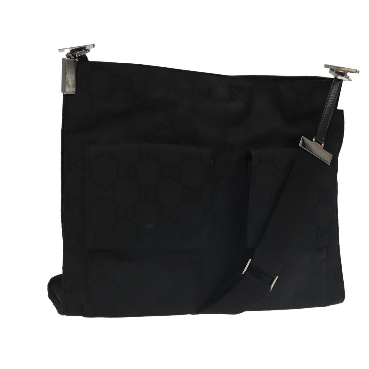 Gucci GUCCI GG Canvas Shoulder Bag Black 001 001 Size ONE SIZE - 1 Thumbnail