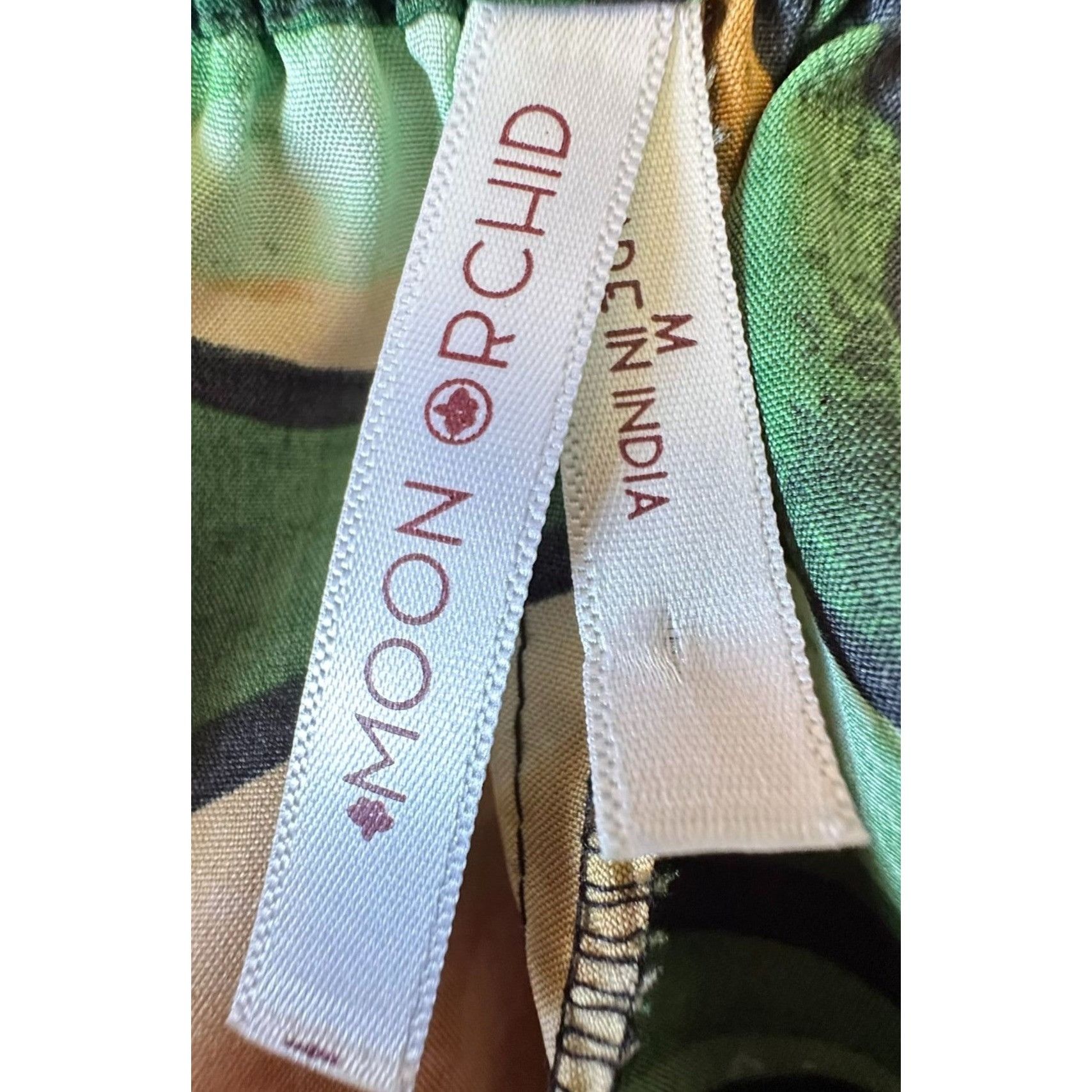 Other Moon Orchid Palazzo Pants Medium Abstract Festive High Waist Size 30" / US 8 / IT 44 - 12 Thumbnail