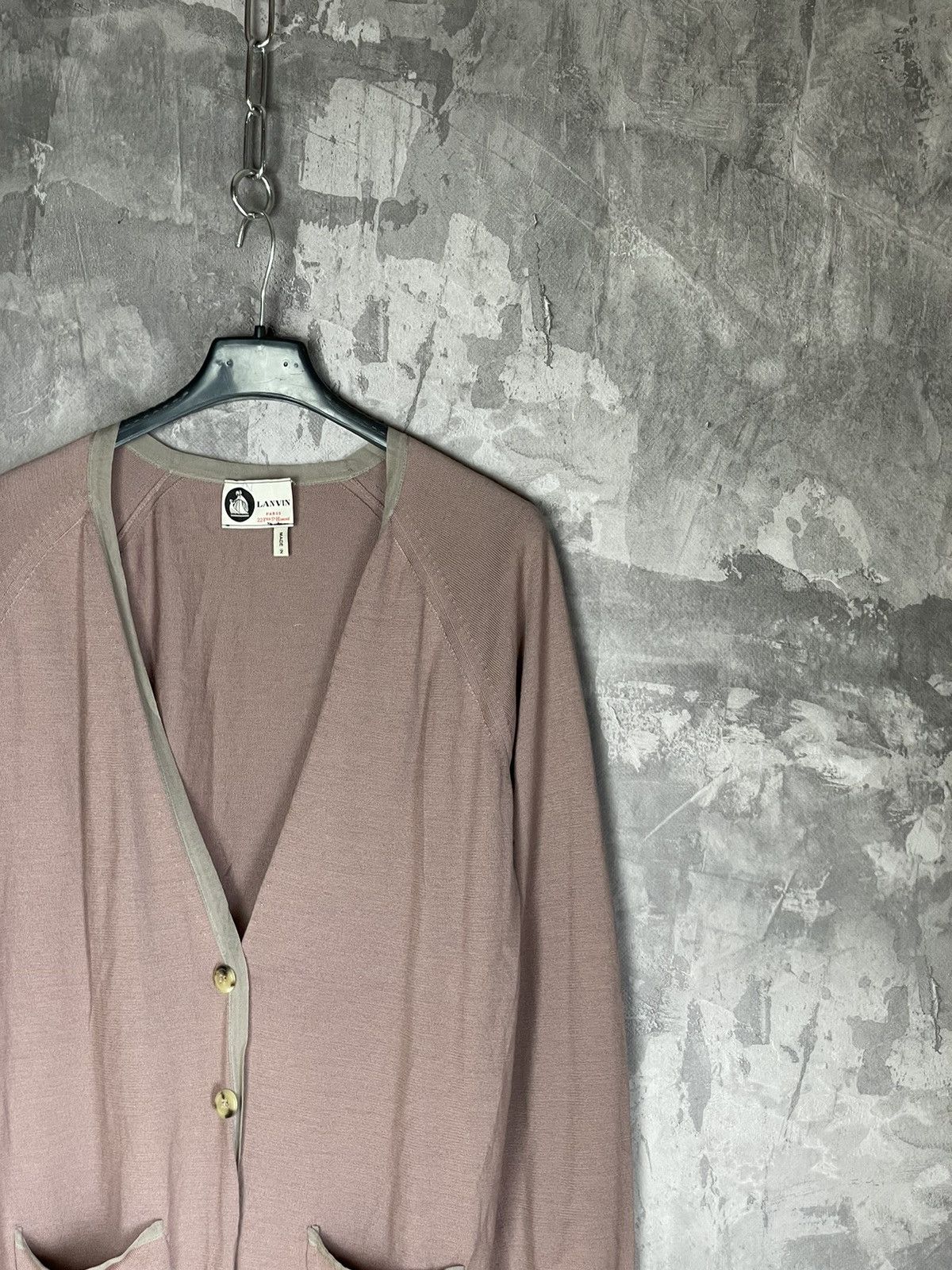 Lanvin × Vintage Lanvin Vintage Luxury Silk Cardigan Sweater Size L / US 10 / IT 46 - 4 Thumbnail