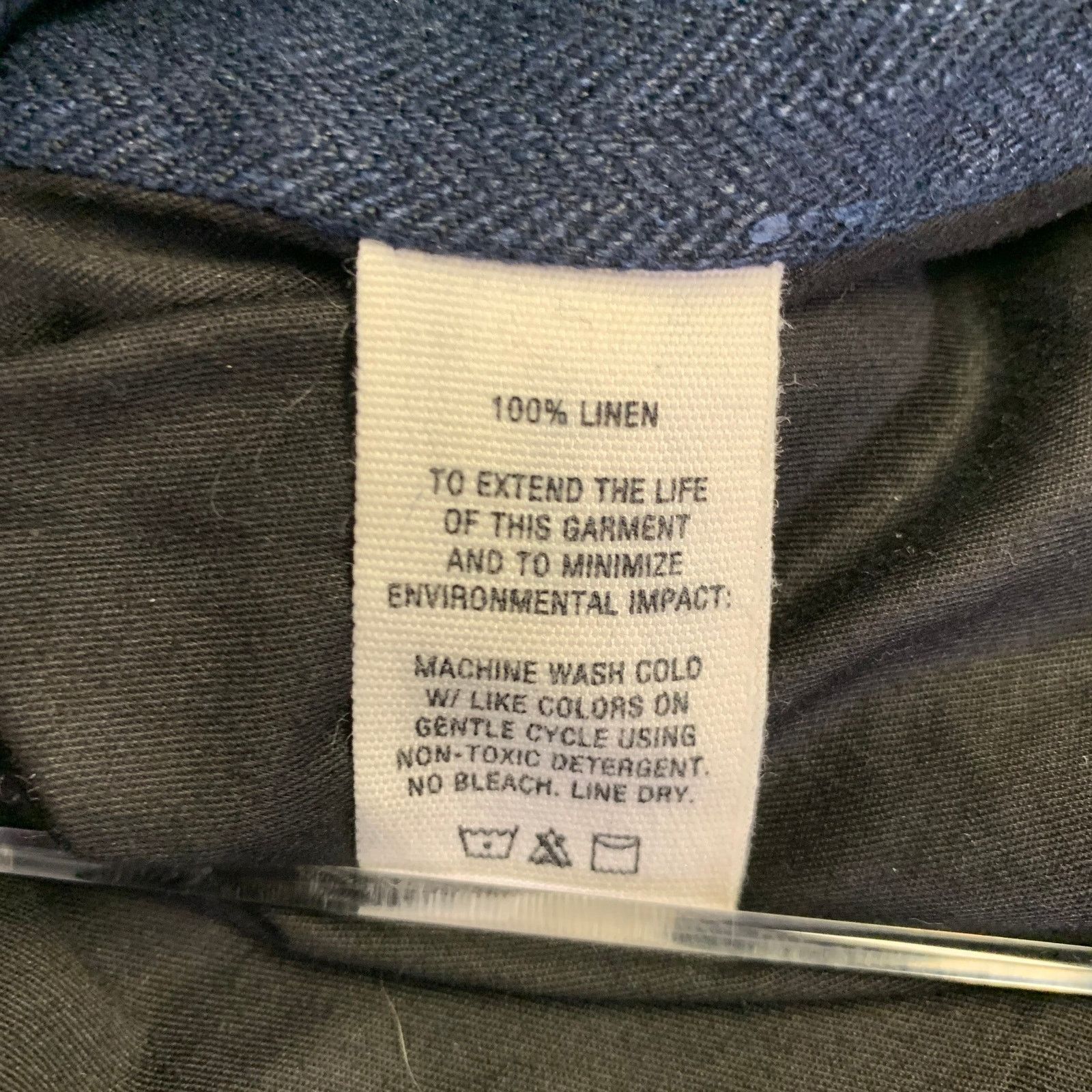 Alex Mill ALEX MILL Size M Navy Herringbone Linen Waistcoat Vest Size US M / EU 48-50 / 2 - 5 Thumbnail