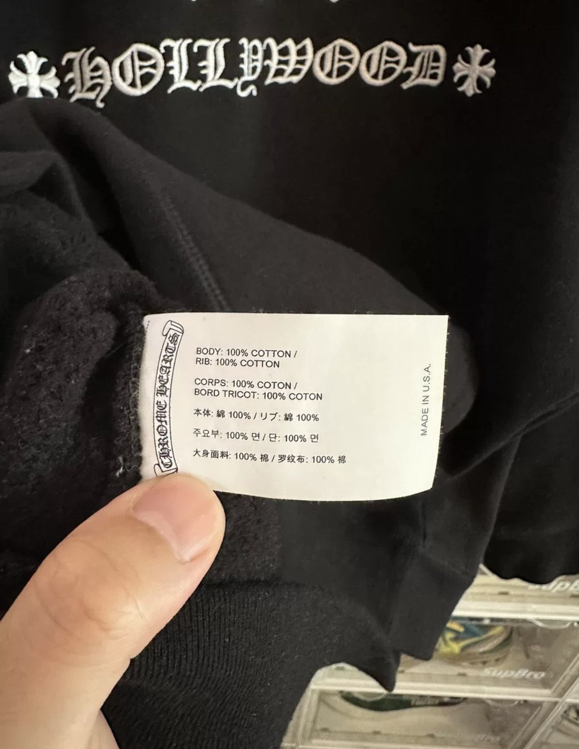 Chrome Hearts Chrome hearts three crosses embroidered hoodie Size US XL / EU 56 / 4 - 3 Thumbnail