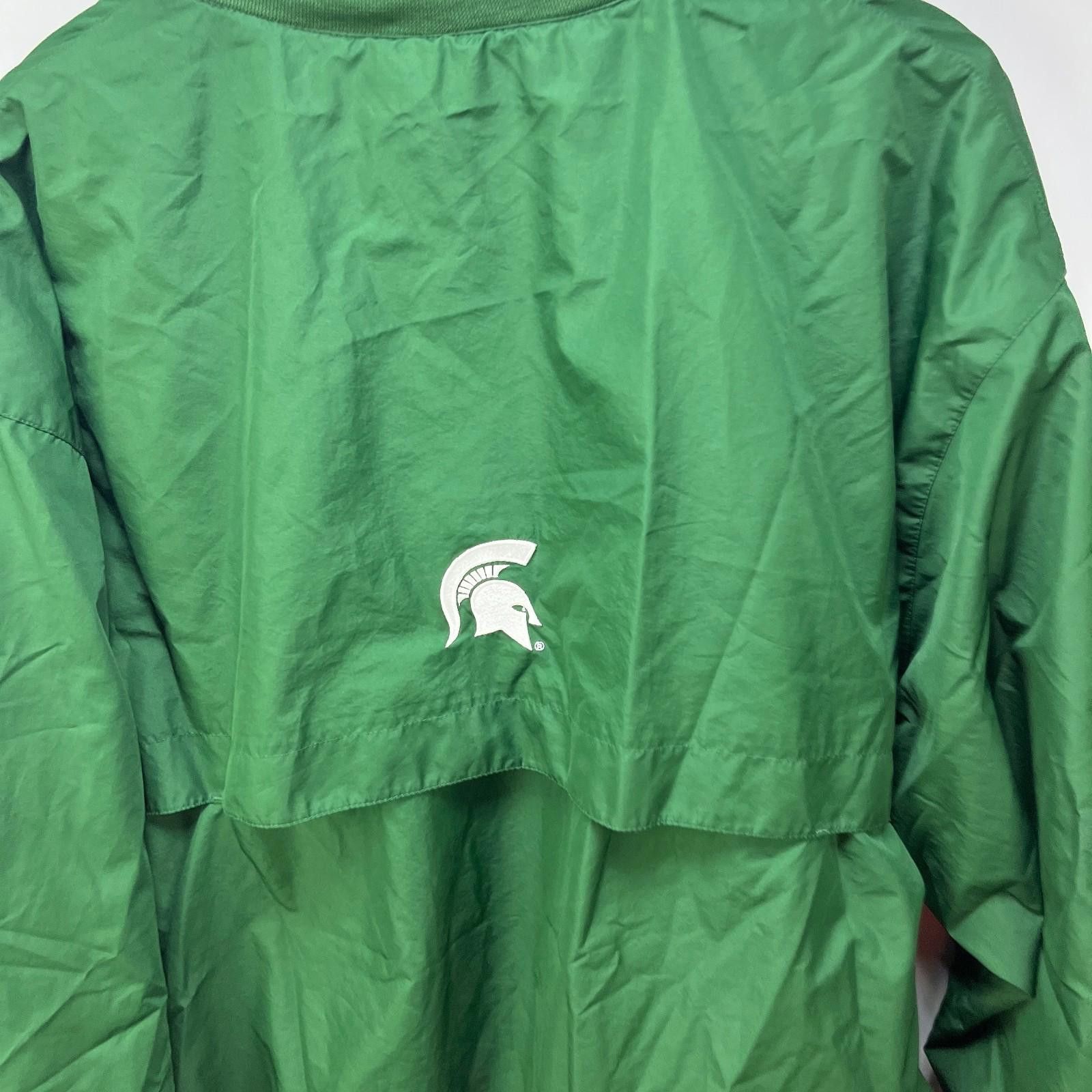 Nike Vintage Michigan State Spartans Nike Windbreaker Jacket XL Size ONE SIZE - 8 Thumbnail