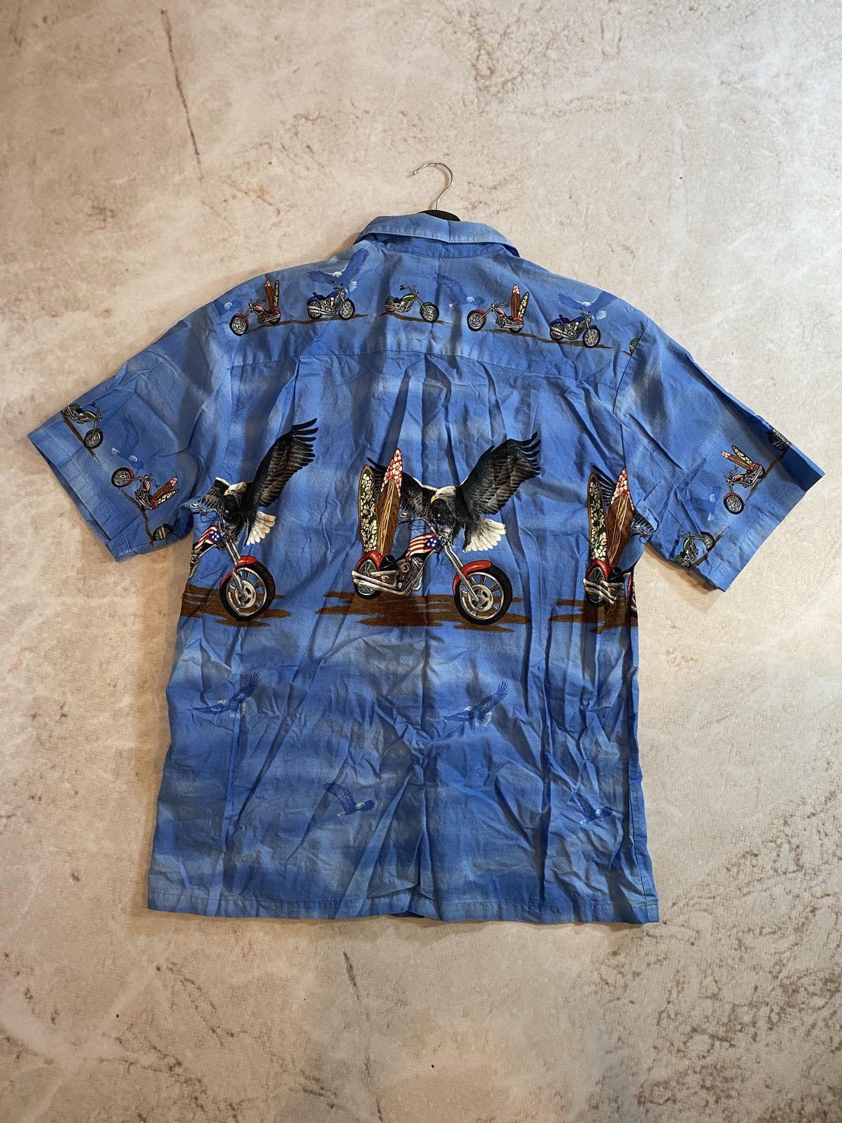 Other Crazy Vintage USA Moto MAMBO style Hawaiian Shirt Size US L / EU 52-54 / 3 - 5 Thumbnail