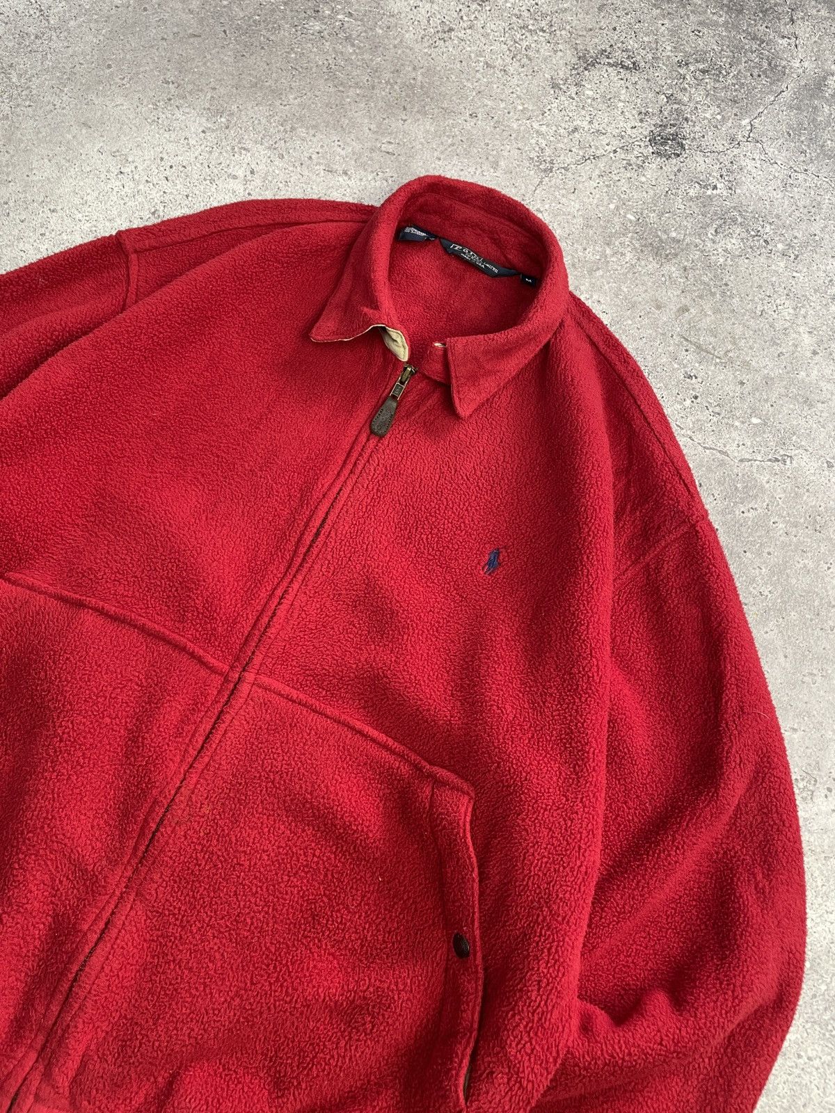 Vintage Polo Ralph Lauren Teddy Fleece Bombers Jacket 90s