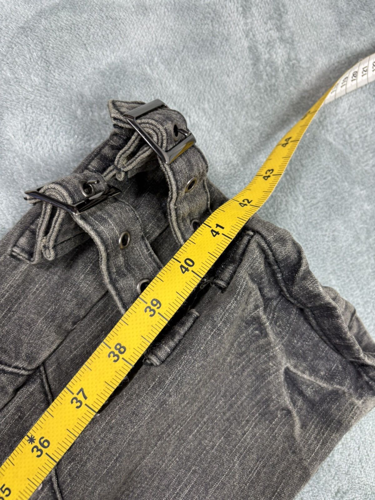 14th Addiction Black Baccara Flared Bondage Pants. S0258 Size US 29 - 16 Thumbnail