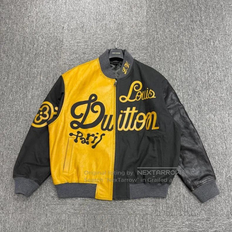 Louis Vuitton Louis Vuitton Colorblock Leather Bomber Jacket. Size US XXL / EU 58 / 5 - 1 Thumbnail