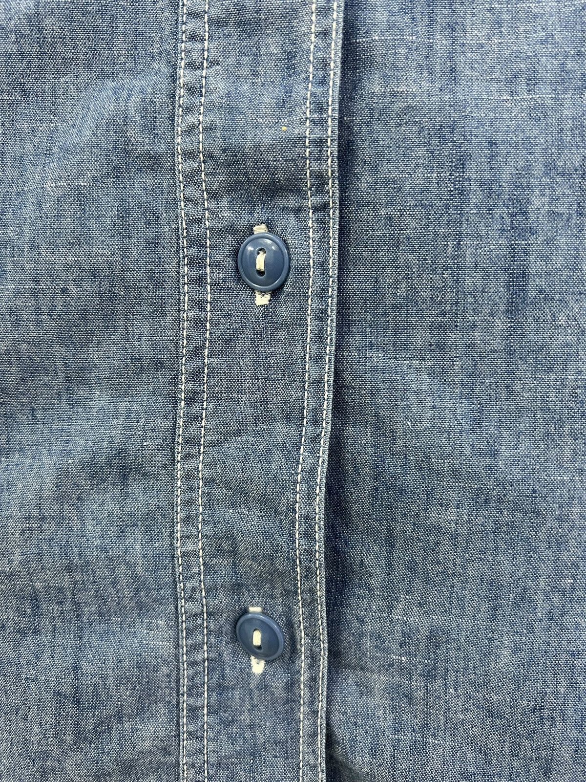 Orslow Orslow Chambray Button Up Shirt Size S / US 4 / IT 40 - 6 Thumbnail