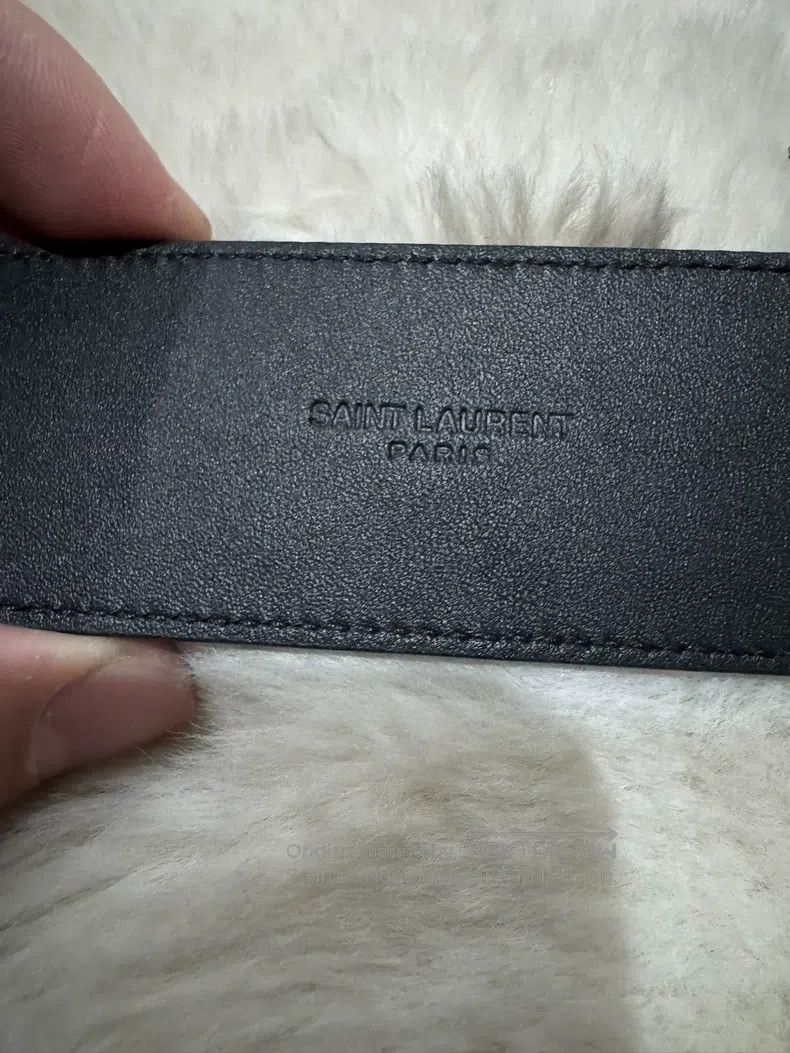 Saint Laurent Paris Saint Laurent Paris size 80 Double Ring Leather Belt Size ONE SIZE - 6 Thumbnail