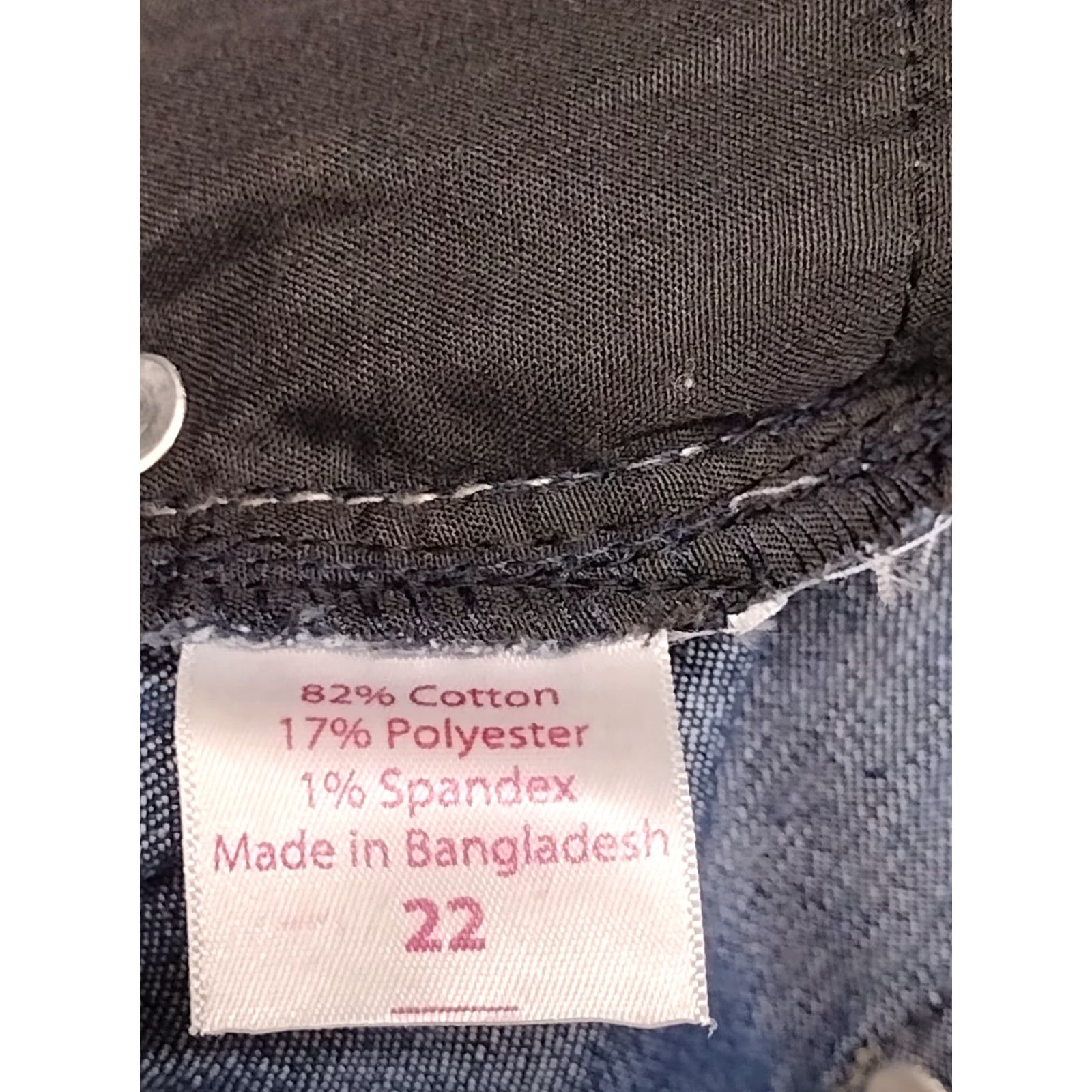 Vintage F&F Women Capri Jeans Denim 22 38/40 Blue High Rise 5-Pocket Button Denim Capri Jeans Casual Bohemian 90s Womens Size 40" / US 18 - 5 Thumbnail