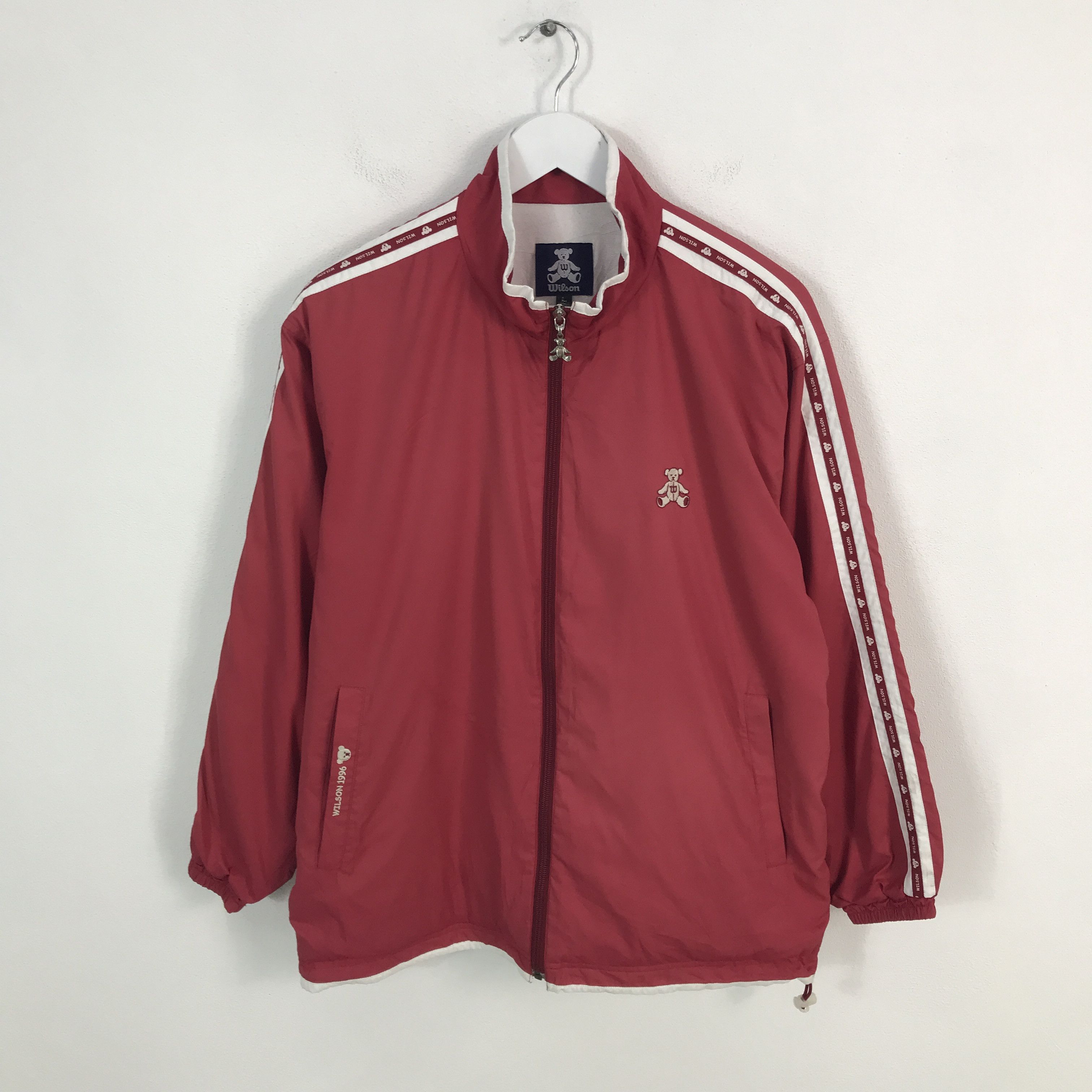 Wilson wilson Bear design logo Windbreaker jacket Size L / US 10 / IT 46 - 1 Thumbnail