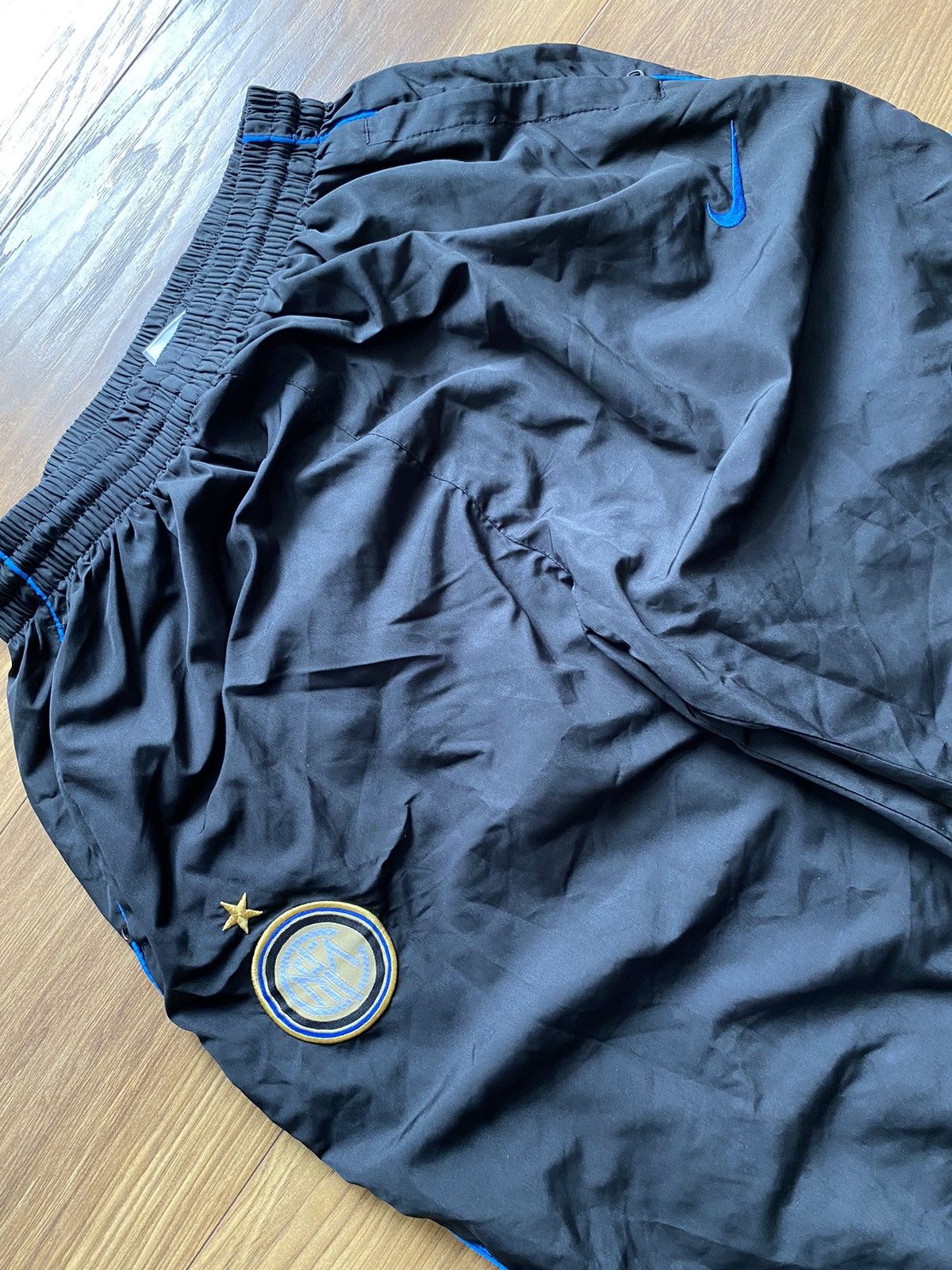 Nike × Vintage Nike Inter Nylon Vintage Baggy Pants ,Drill,Y2K,BlockCore Size US 36 / EU 52 - 2 Thumbnail