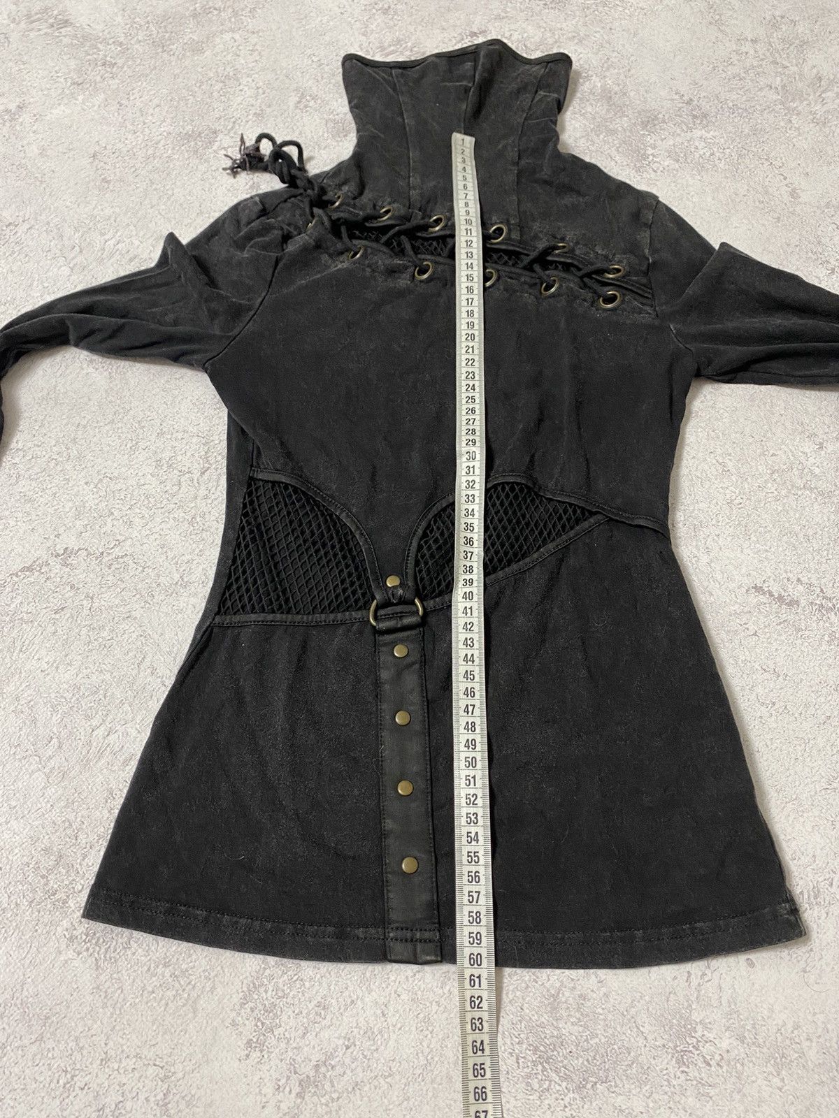 Japanese Brand Women’s Avant Garde Punk Rave Top Size XS-S Size XS / US 0-2 / IT 36-38 - 14 Thumbnail