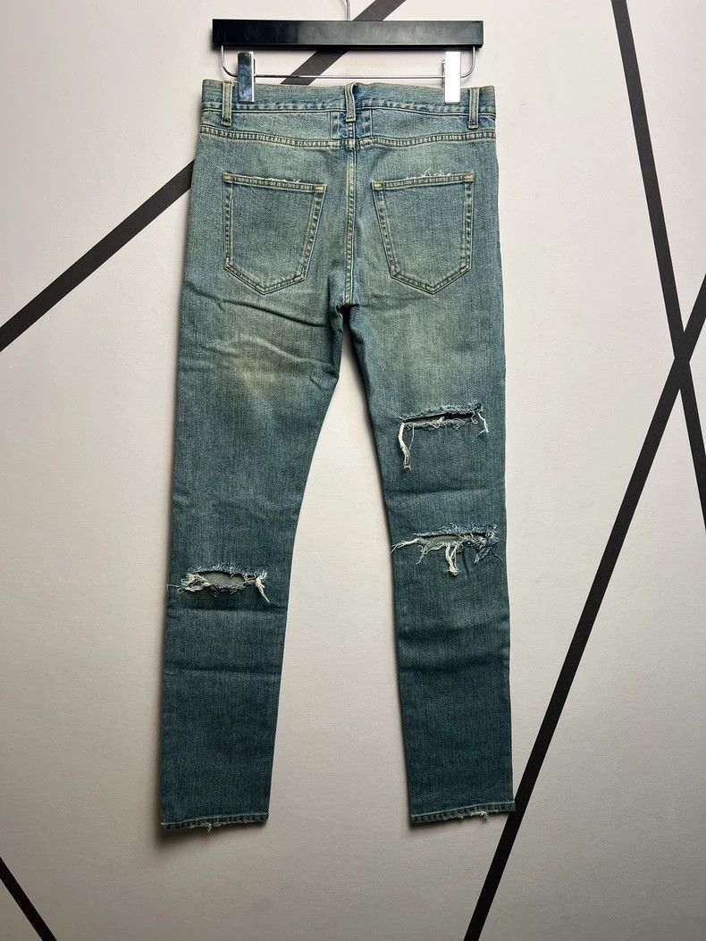 Saint Laurent Paris Saint laurent Four-Cut Washed Blue Jeans -DMC-2508 Size US 30 / EU 46 - 2 Thumbnail
