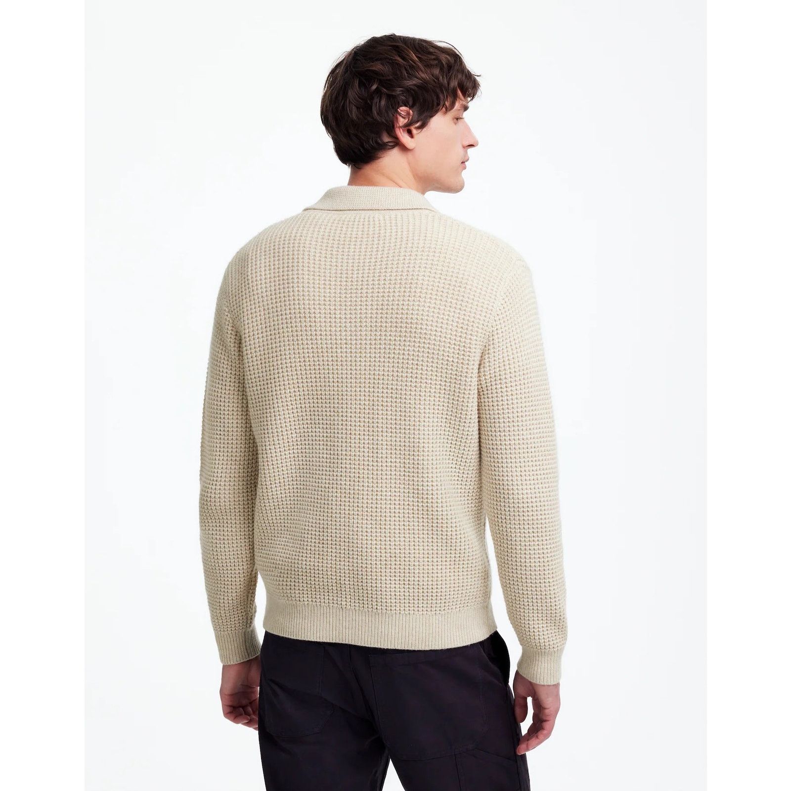 Madewell NWT Madewell Johnny-Collar Sweater Polo Waffle Knit Size XS Size US XS / EU 42 / 0 - 2 Thumbnail