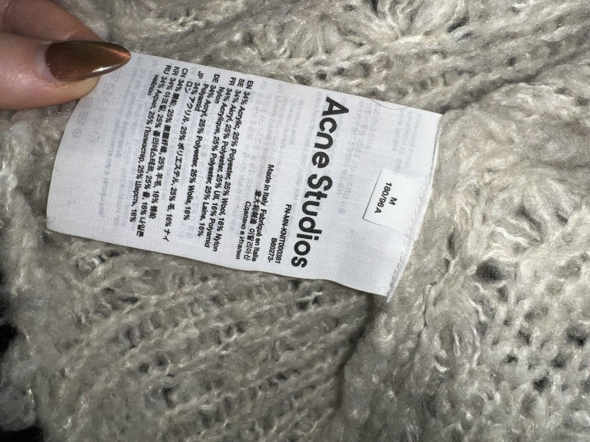 Acne Studios Acne Studios Off White Distressed Embellished Sweater Size US M / EU 48-50 / 2 - 5 Thumbnail
