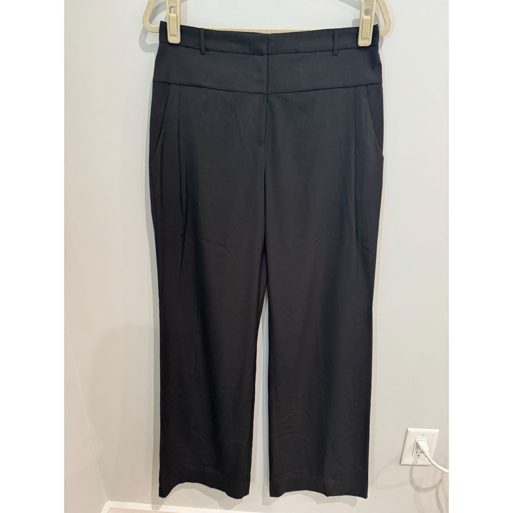 Halston Heritage Halston Heritage Wide Leg High Rise Pants, size 8 Size 30" / US 8 / IT 44 - 4 Thumbnail