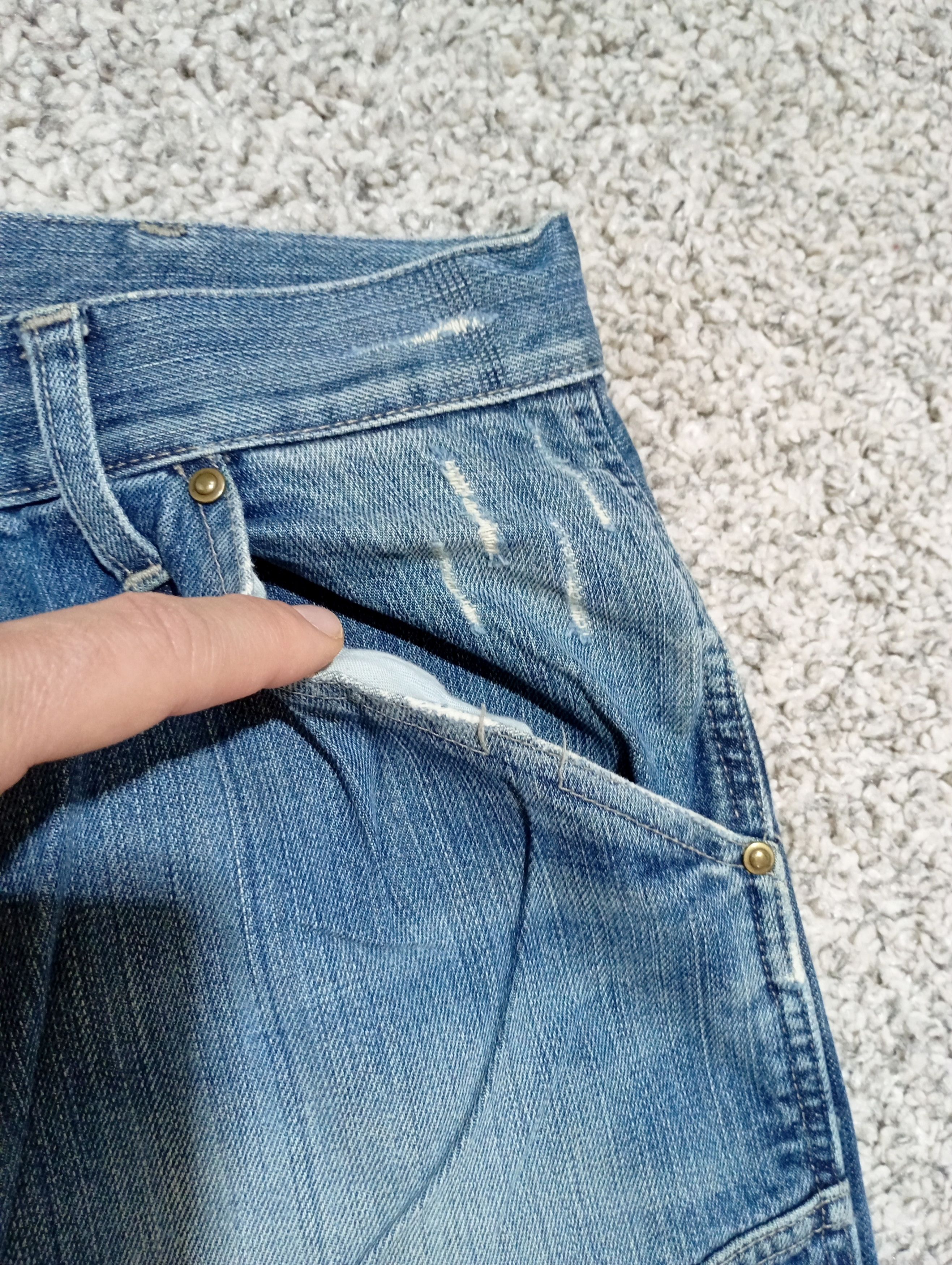 G-Star Vintage 90s G-Star Raw Elwood Denim Cargo Baggy Pants Hype Size US 33 - 8 Thumbnail