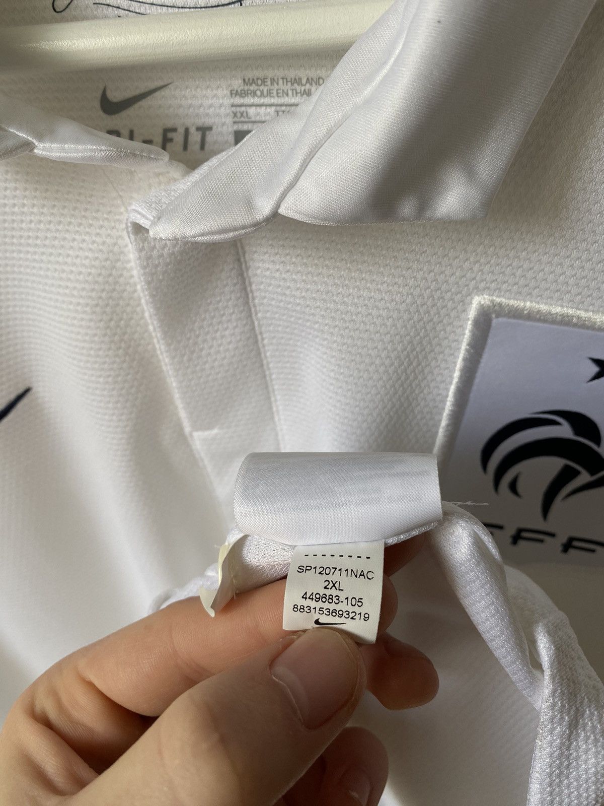 Vintage Vintage France 2012 2013 Soccer Jersey Nike Shirt Size US XXL / EU 58 / 5 - 10 Thumbnail
