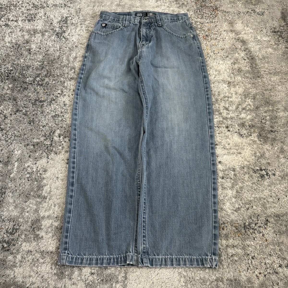 JNCO × Southpole × Vintage Crazy Vintage y2k South Pole light wash cybergoth wide leg Size US 28 / EU 44 - 3 Thumbnail