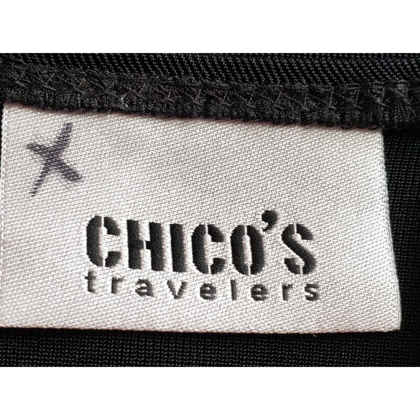 Vintage Chico’s Travelers Cardigan Top Womens - Shirt Cardigan - Size 1 Black Long Sleeve Tie Front Lightweight Stretch Size XS / US 0-2 / IT 36-38 - 3 Thumbnail