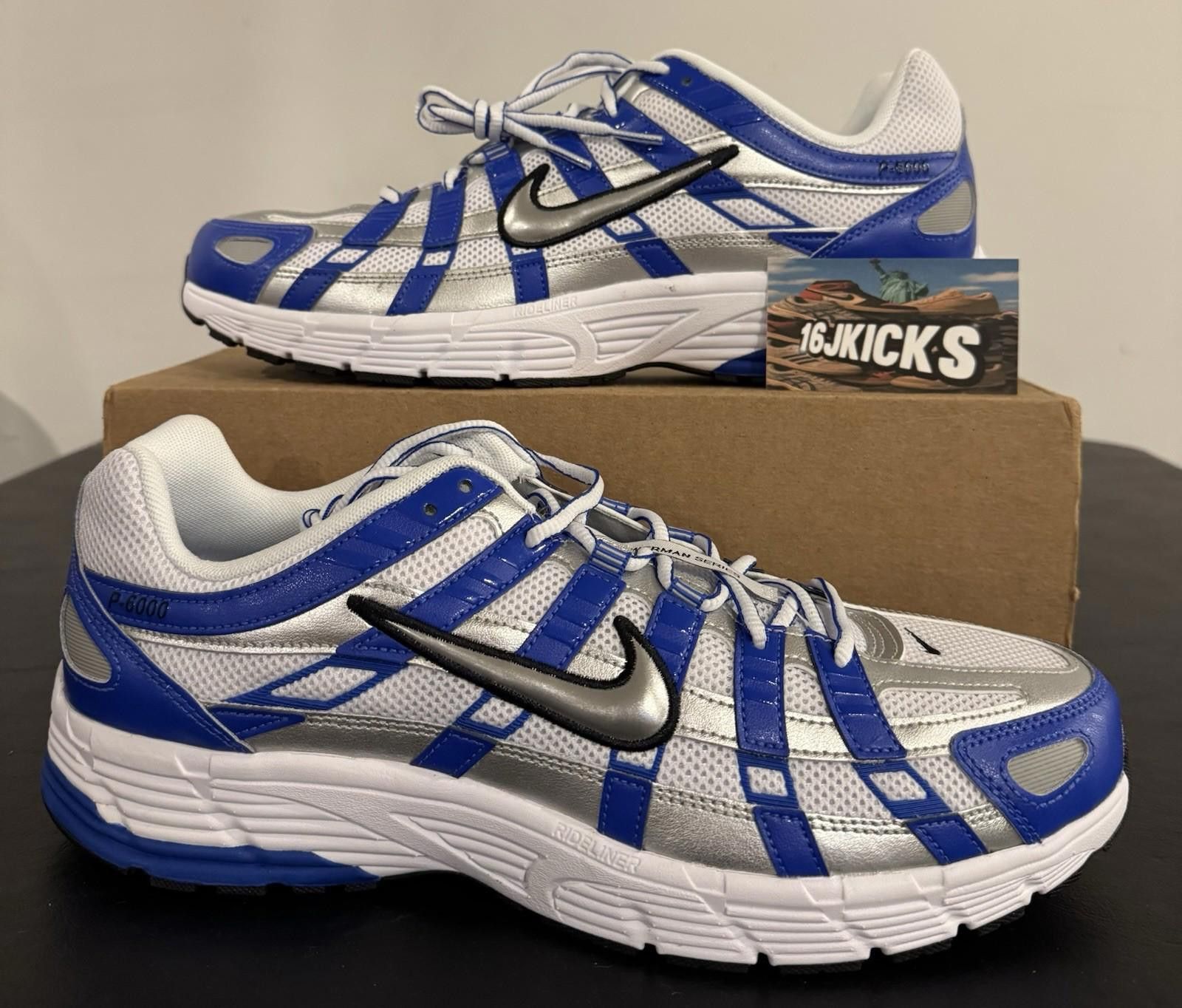 Nike Nike P-6000 Racer Blue Lifestyle Sneakers Mens Size 13 Size US 12 / EU 45 - 1 Thumbnail