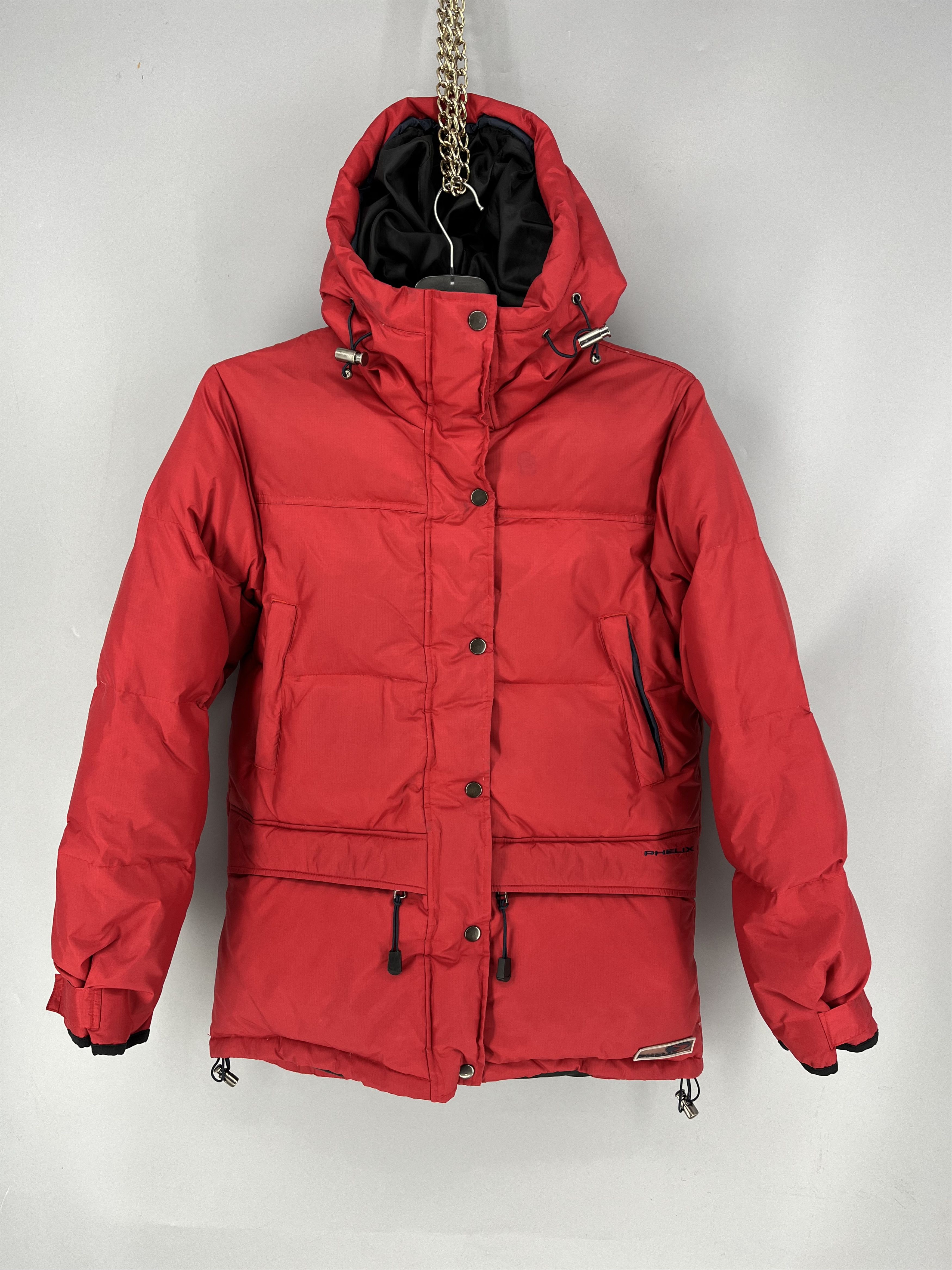 Phenix Phelix Red Puffer Jacket Hooded Vintage Y2K Size US S / EU 44-46 / 1 - 1 Thumbnail