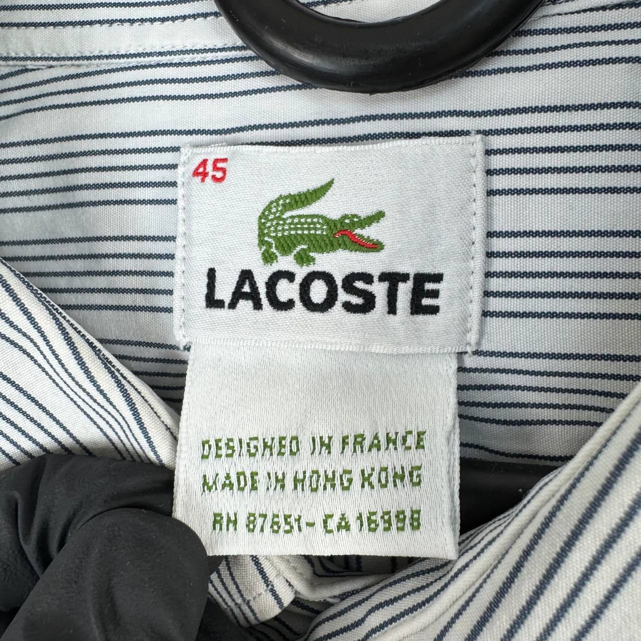 Lacoste Vintage Lacoste Striped Button Up Shirt Mens Size XL Size US XL / EU 56 / 4 - 5 Thumbnail