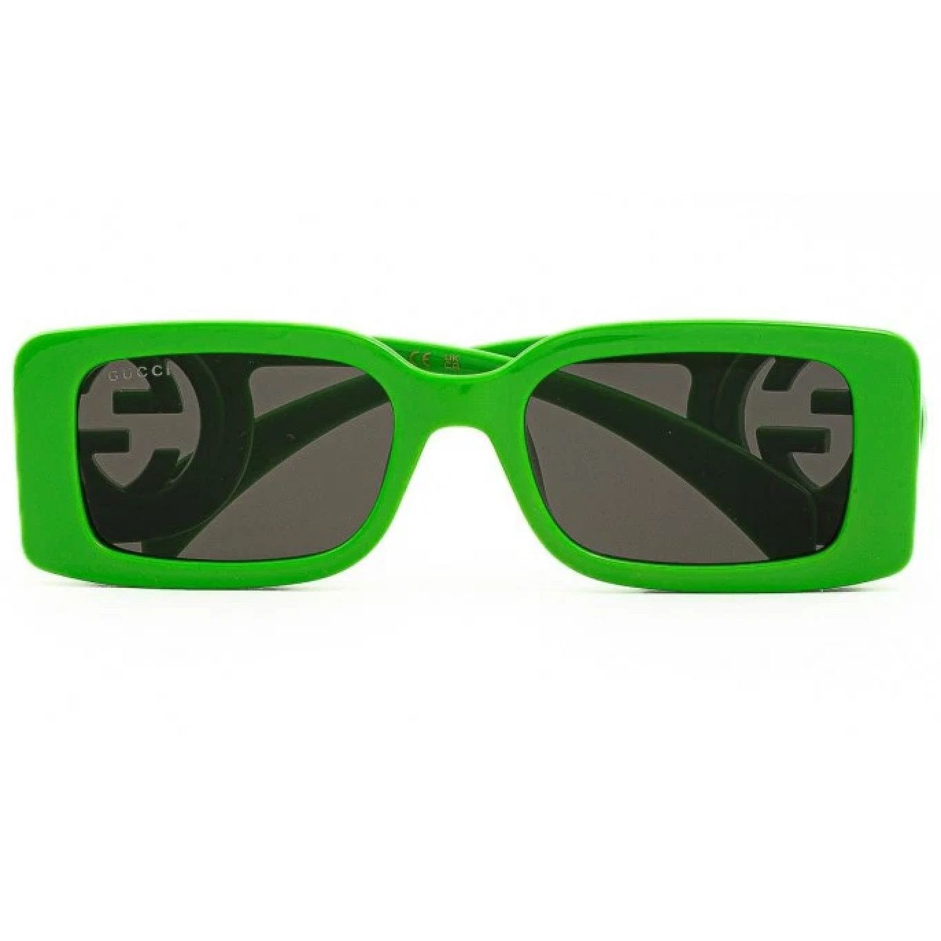 Gucci NEW Gucci Sunglasses GG1325S 009 Acid Green Grey Authentic Size ONE SIZE - 8 Thumbnail