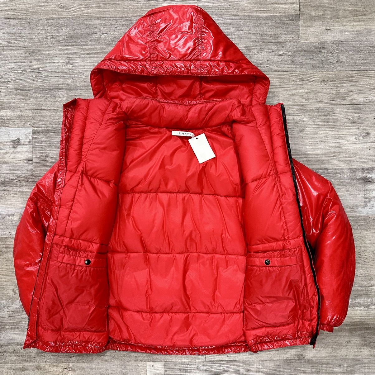 Givenchy GIVENCHY RED HIGH SHEEN PUFFER JACKET Size US S / EU 44-46 / 1 - 5 Thumbnail