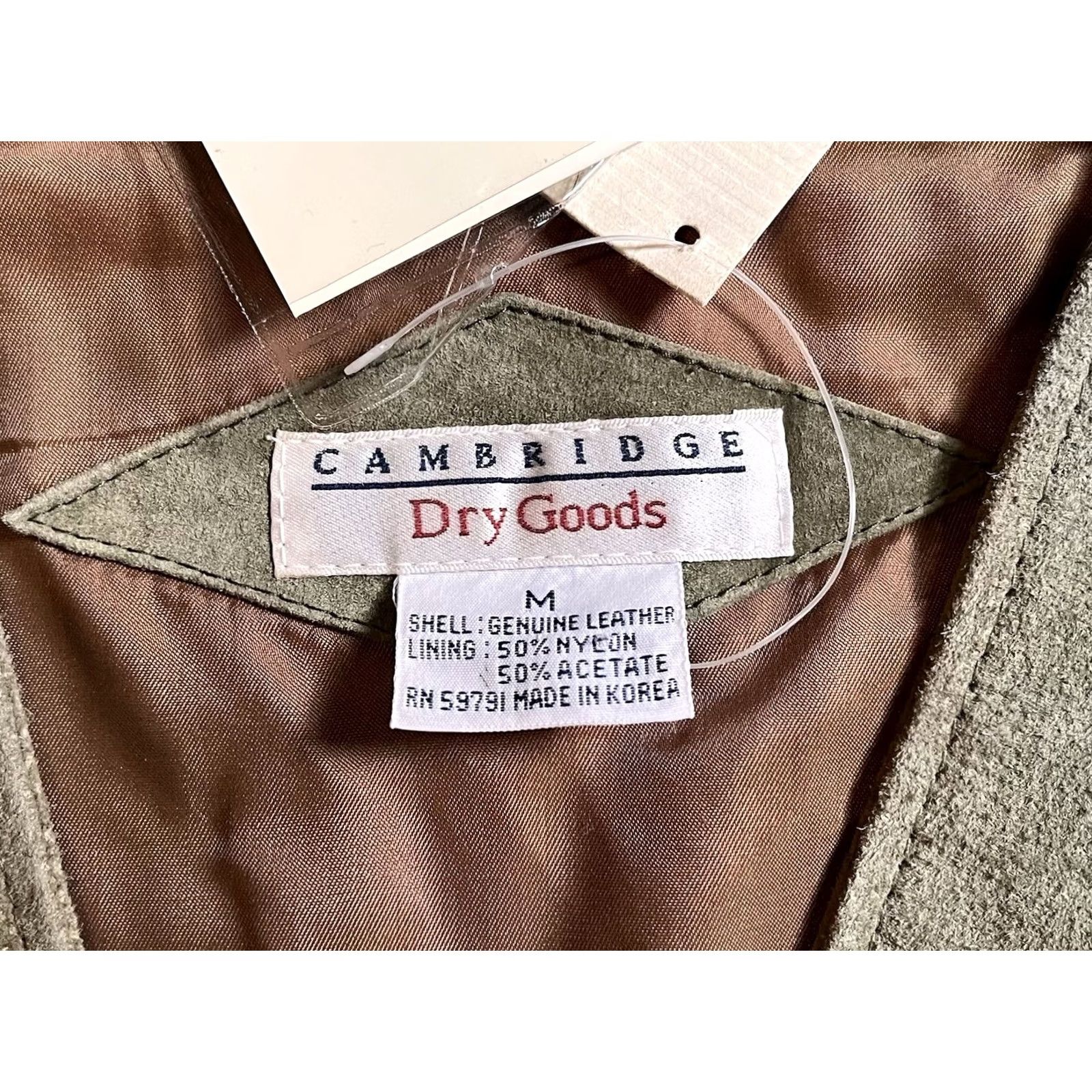 Vintage VINTAGE Cambridge Dry Goods Suede Leather Vest Womens M Tan Size M / US 6-8 / IT 42-44 - 4 Thumbnail