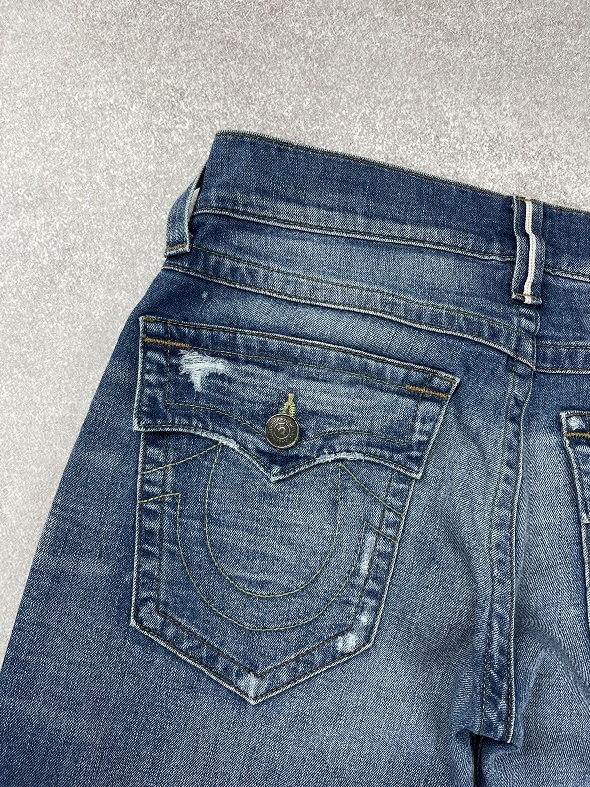 Japanese Brand × True Religion True Religion Ricky Distressed Denim Jeans Size 30 Size US 30 / EU 46 - 14 Thumbnail