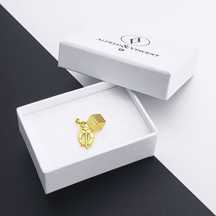 Other Dice, Horseshoe & Italian Horn Solid 14k Yellow Gold Pendant Size ONE SIZE - 3 Thumbnail