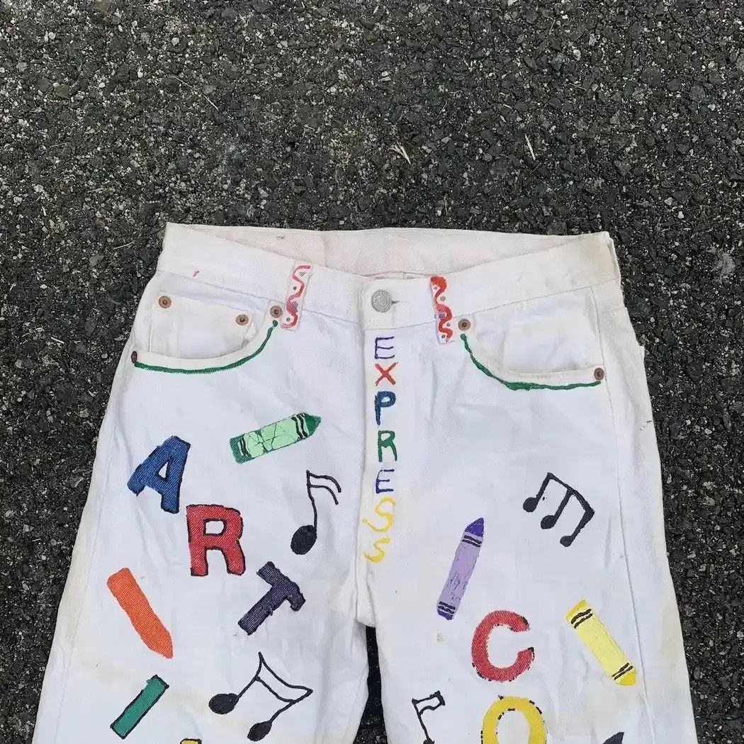 Levi's 80’s Vintage Levi’s 501 Jeans 28x32 Levis Custom Made Pants Size US 28 / EU 44 - 2 Thumbnail
