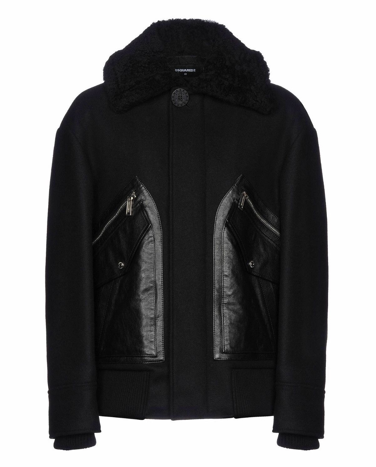 Dsquared2 Dsquared2 runway coat in wool and leather (retail €2,600) Size US M / EU 48-50 / 2 - 3 Thumbnail