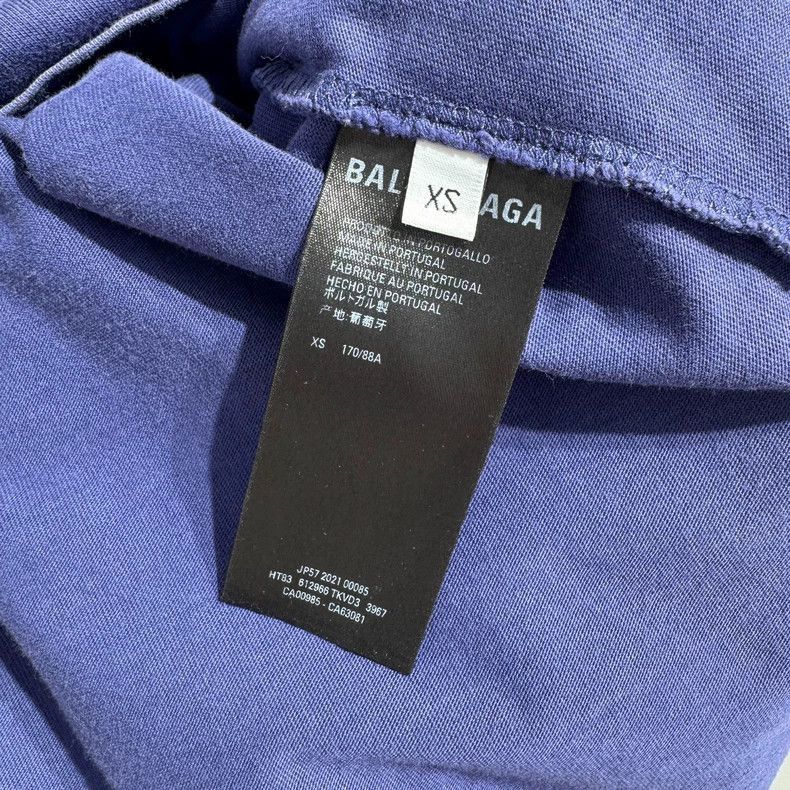 Balenciaga Balenciaga Blue FREE Logo Short Sleeve T-shirt Size US L / EU 52-54 / 3 - 4 Thumbnail