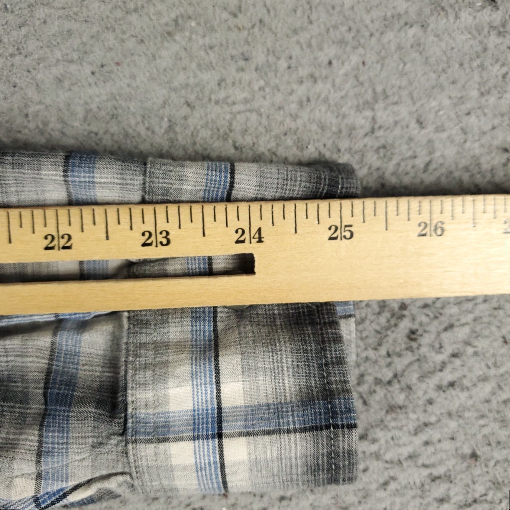 John Varvatos John Varvatos Shirt Mens Medium Gray Plaid Long Sleeve Button Up Size US M / EU 48-50 / 2 - 6 Thumbnail