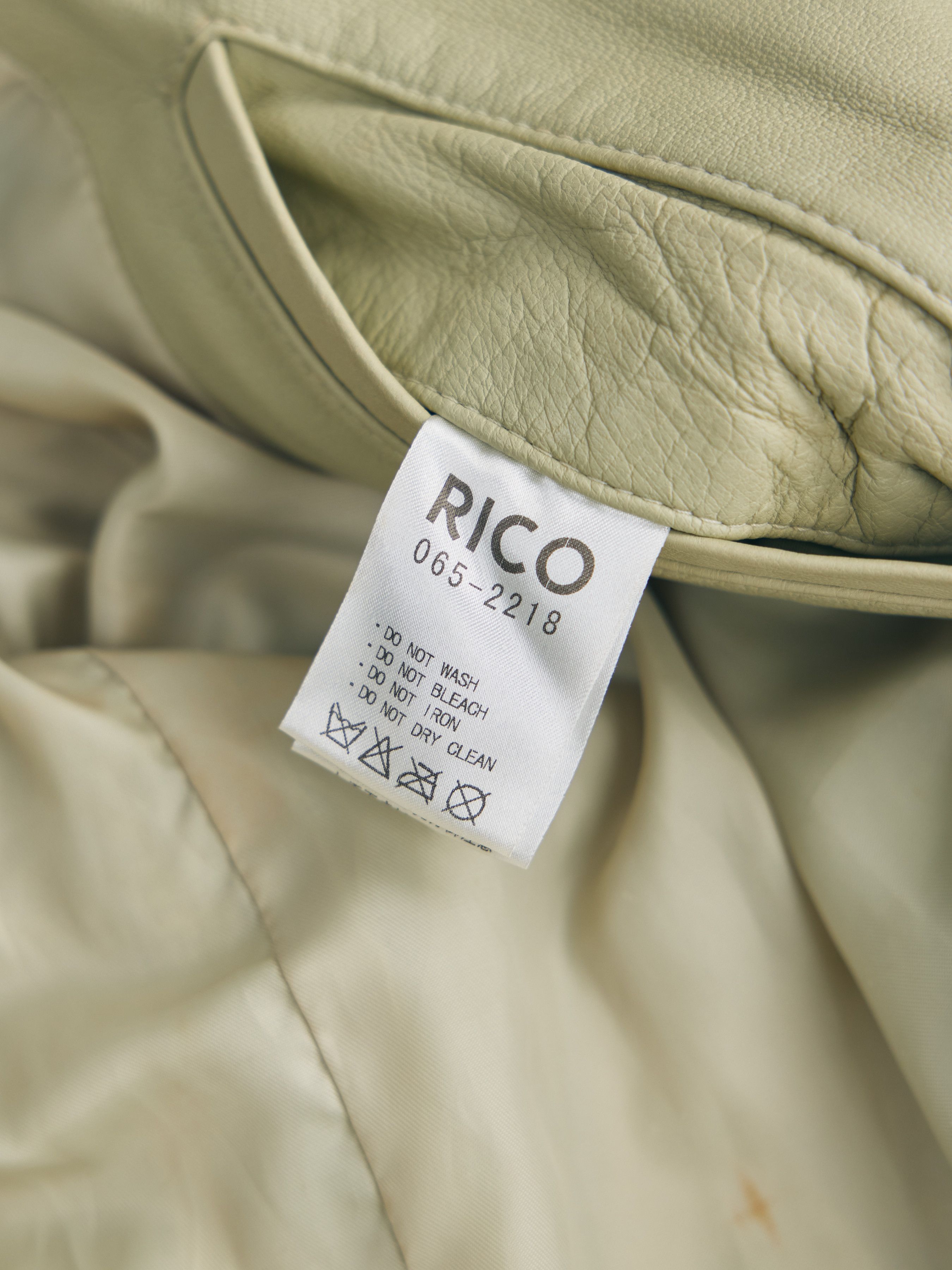 Other RICO Genuine Lambskin Leather Rider Jacket – Ivory Size US M / EU 48-50 / 2 - 8 Thumbnail