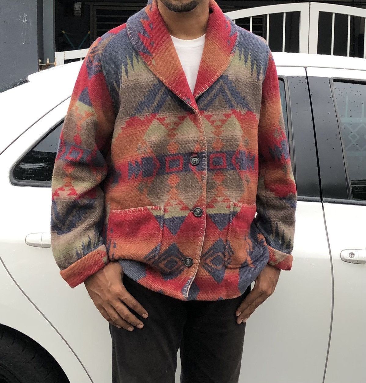 The Territory Ahead The Territory Ahead Barn Aztec Southwestern Wool Chore Coat Size US M / EU 48-50 / 2 - 3 Thumbnail