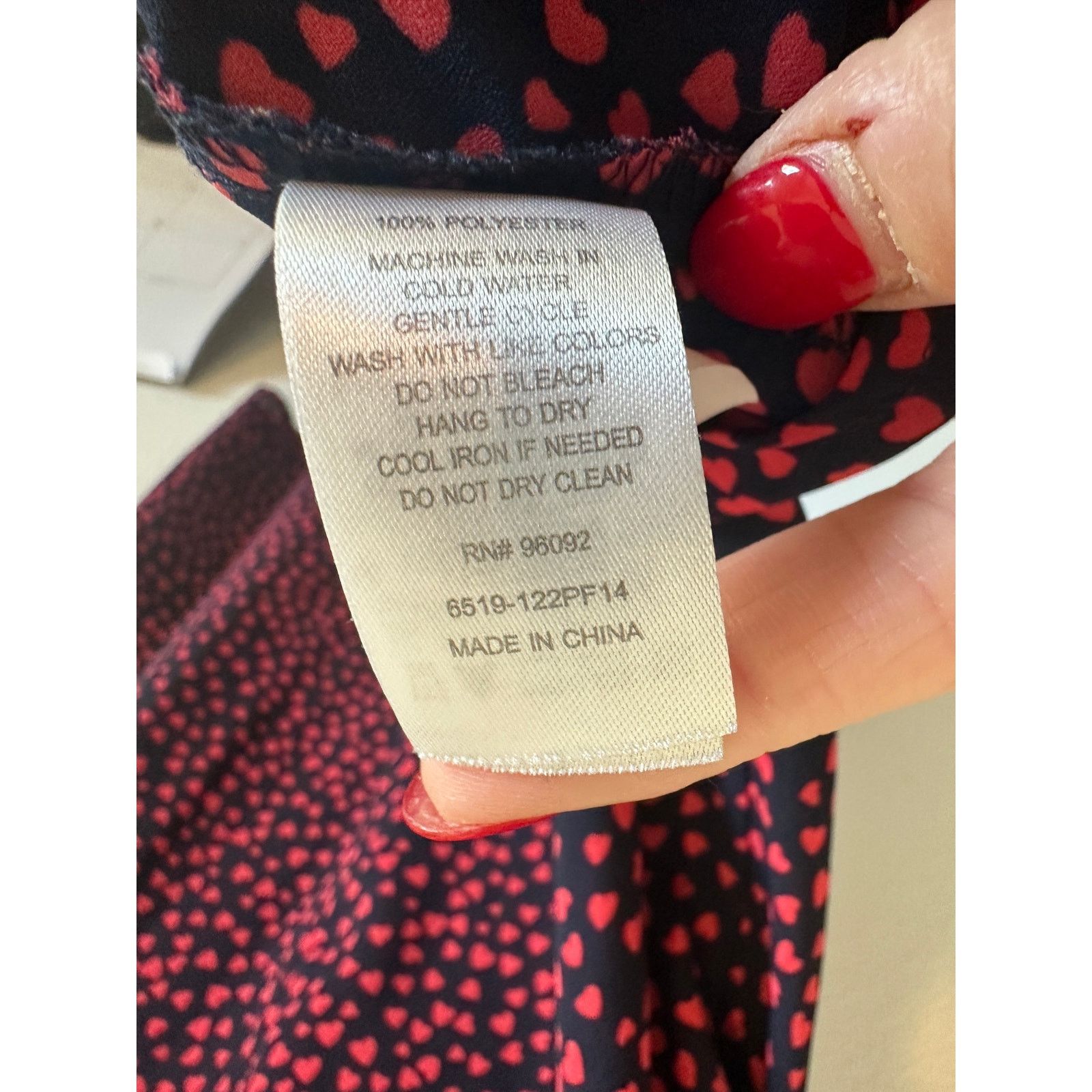 Other Womens Small Red Black Heart Print High Neck Sleeveless Tank Size S / US 4 / IT 40 - 12 Thumbnail