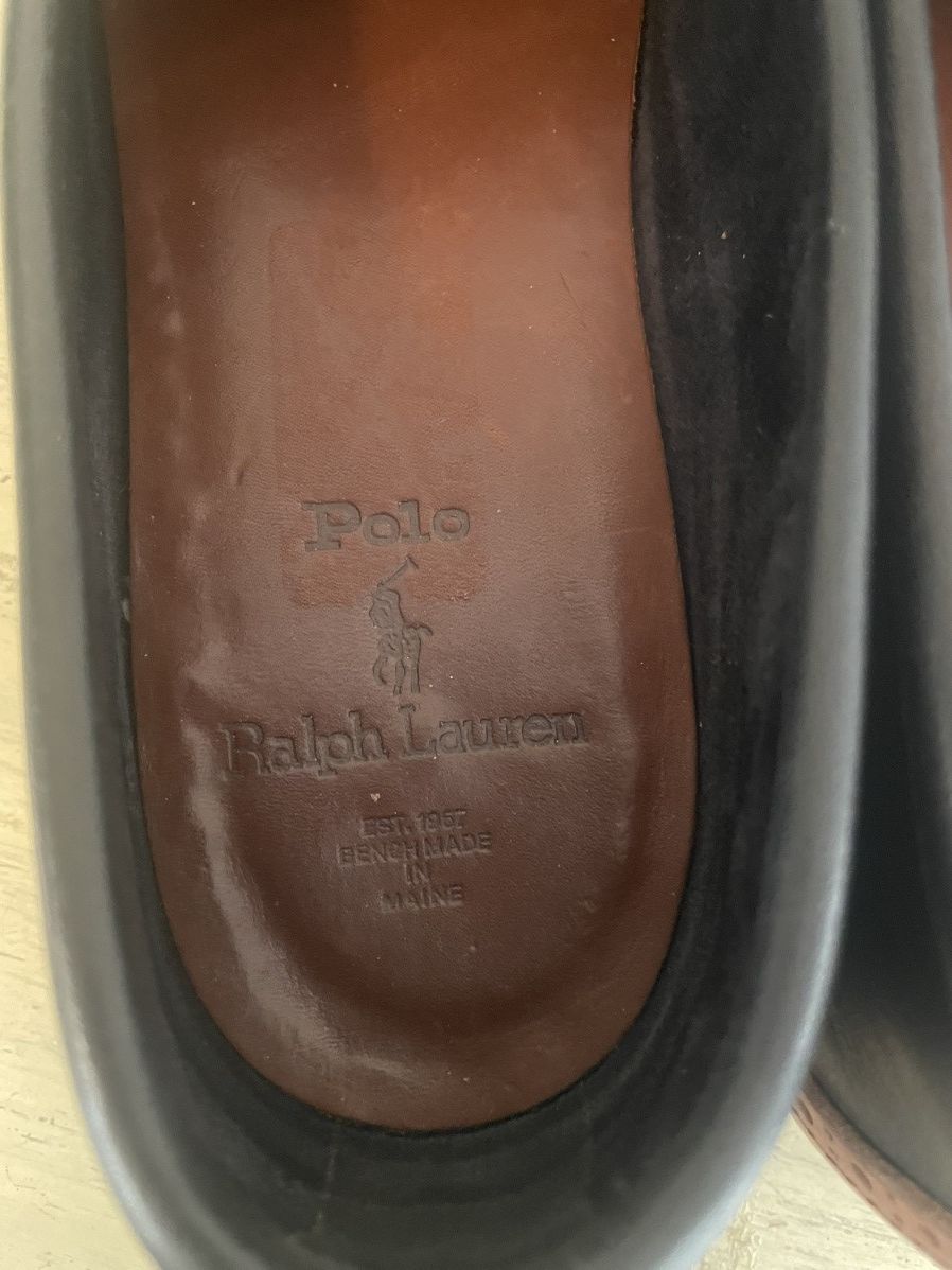 Polo Ralph Lauren × Vintage Leather Brogue Two-Tone Penny Loafer Size US 8.5 / EU 41-42 - 5 Thumbnail