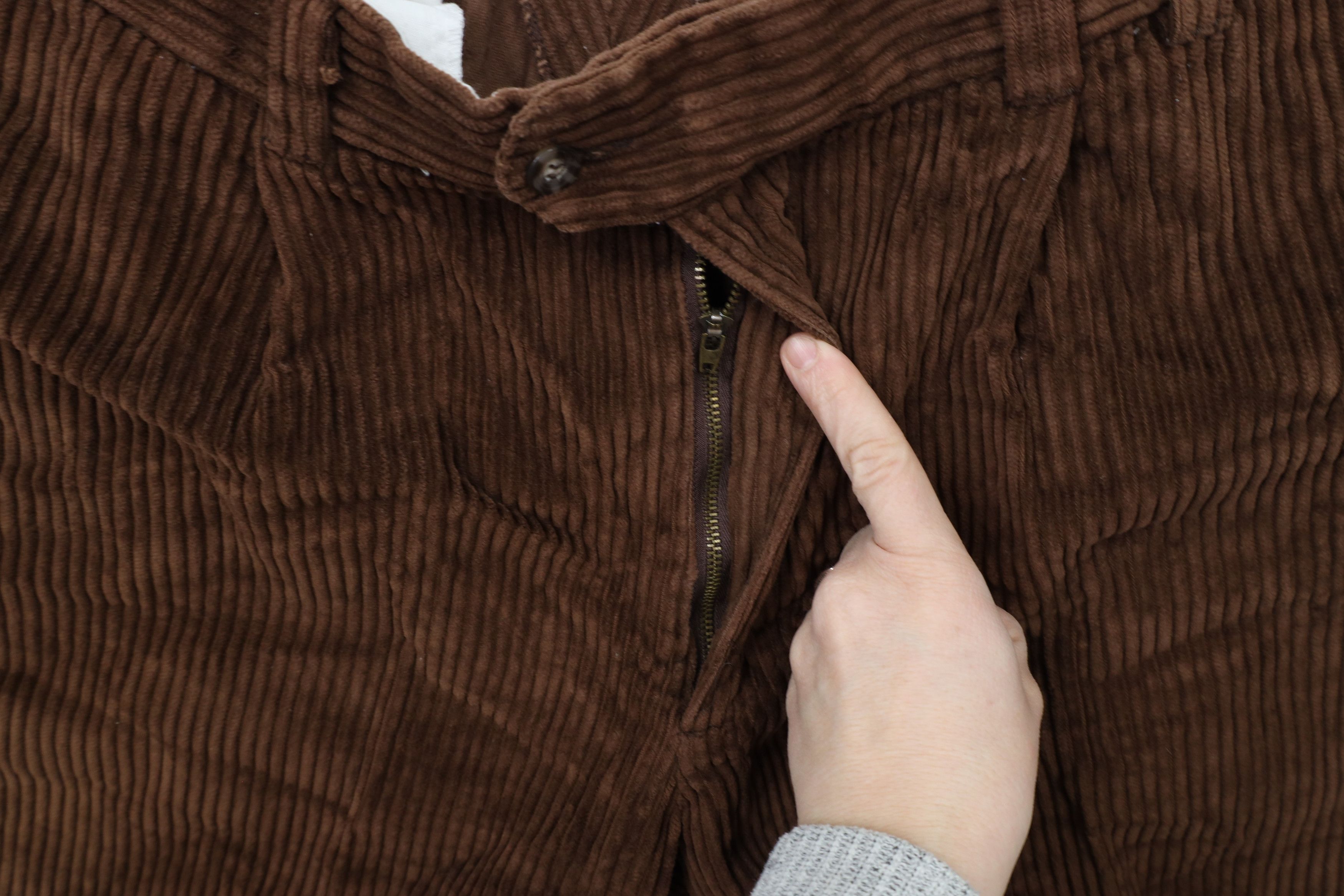 Vintage Vintage 90s Streetwear Baggy Wide Leg Corduroy Pants Brown Size US 36 / EU 52 - 5 Thumbnail
