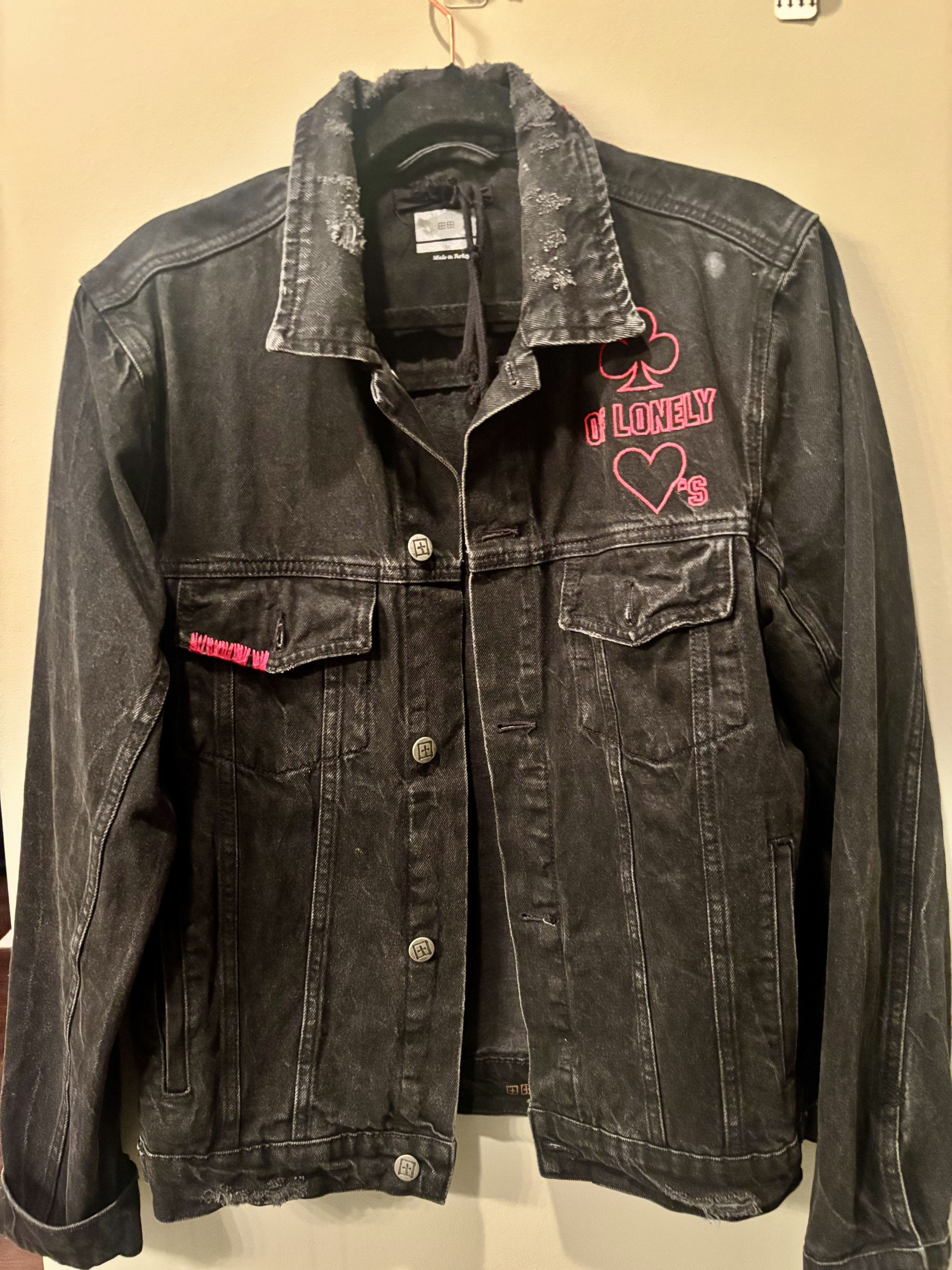 Ksubi CLASSIC KLUB OF HEARTS - BLACK Size US M / EU 48-50 / 2 - 1 Thumbnail