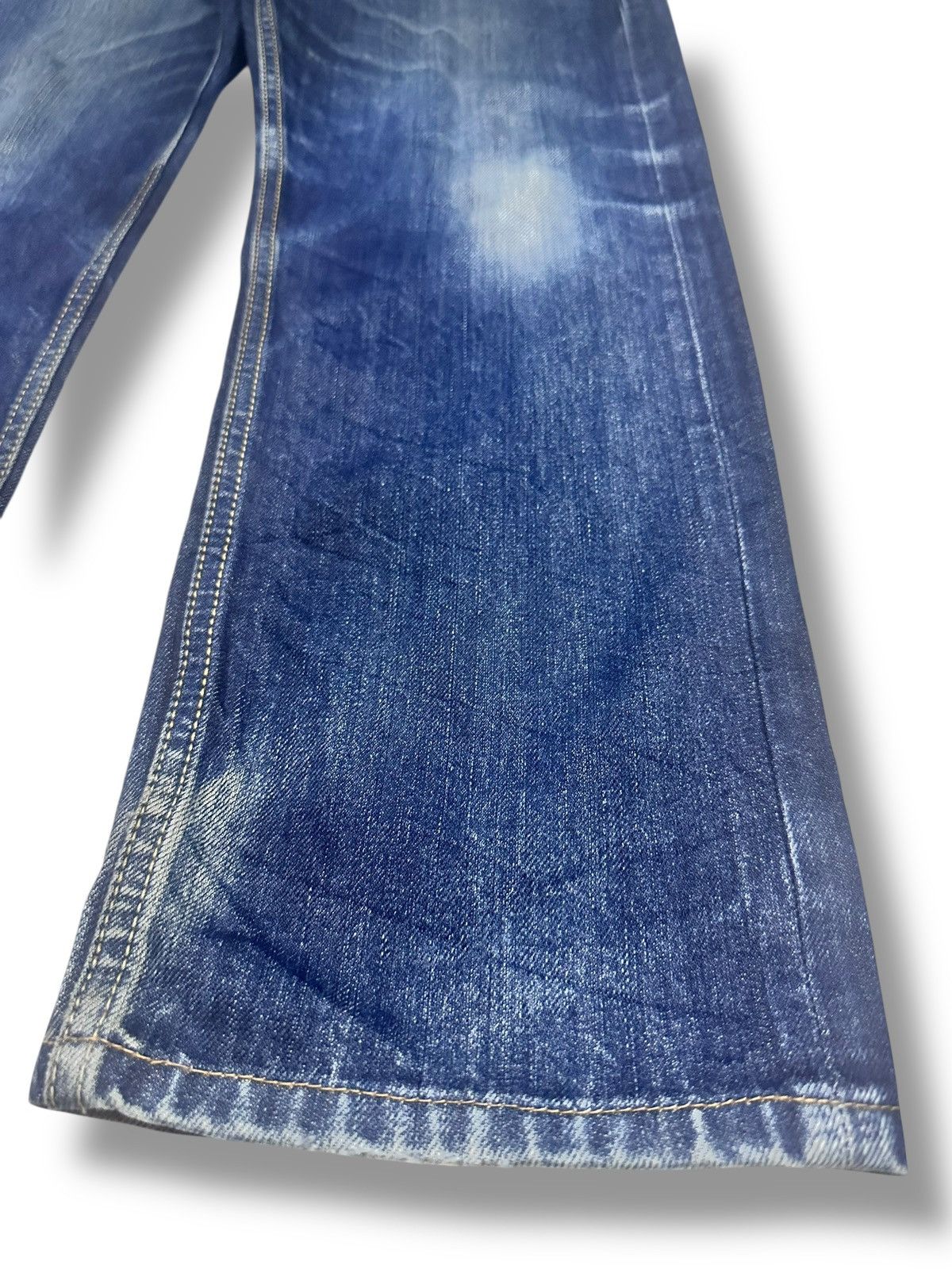 HOLLYWOOD RANCH MARKET Vintage HRM Distressed Jeans Baggy Loose With Thunder Faded Size US 32 / EU 48 - 9 Thumbnail