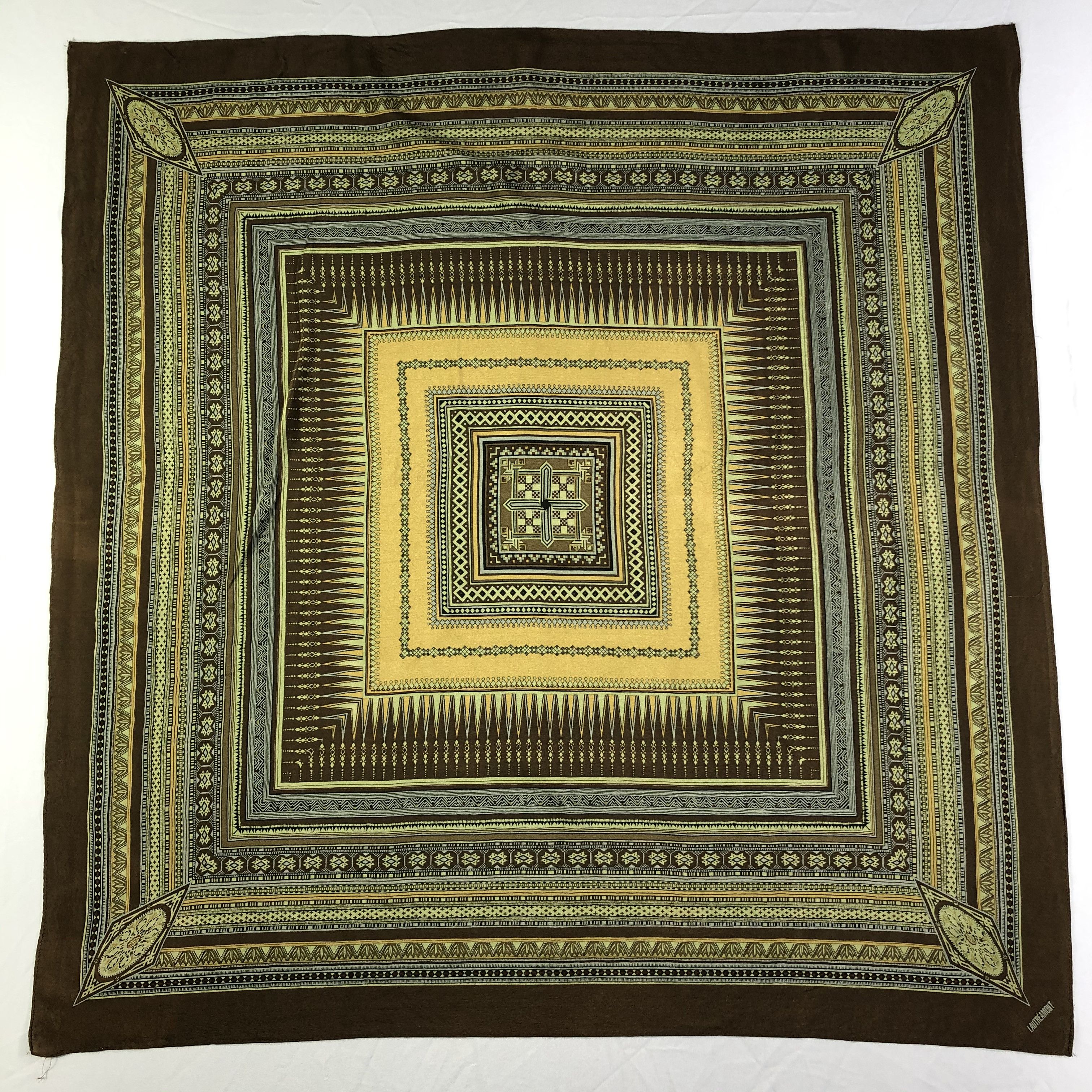 Vintage Vintage Lautreamont Silk Scarf Size ONE SIZE - 2 Thumbnail