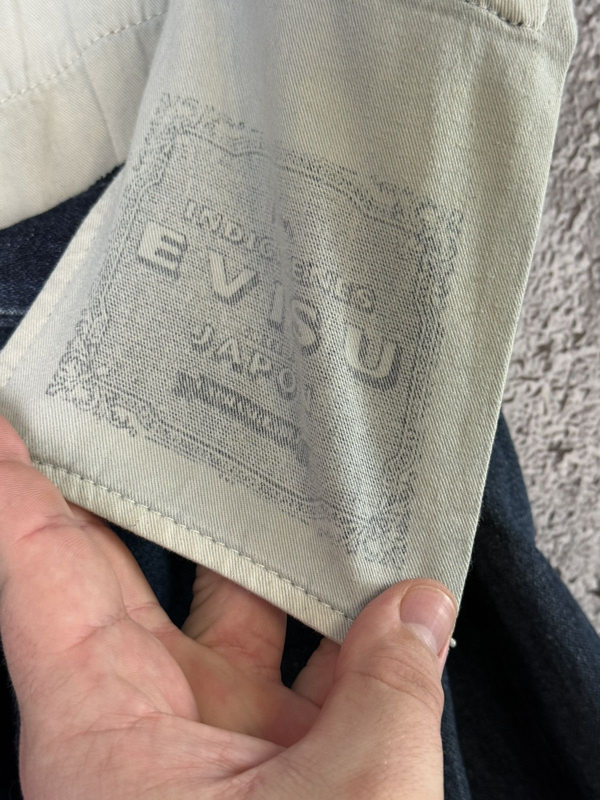 Evisu Vintage Evisu Leather Daicock Cinch Back Logo Denim Pants Size US 32 / EU 48 - 22 Thumbnail