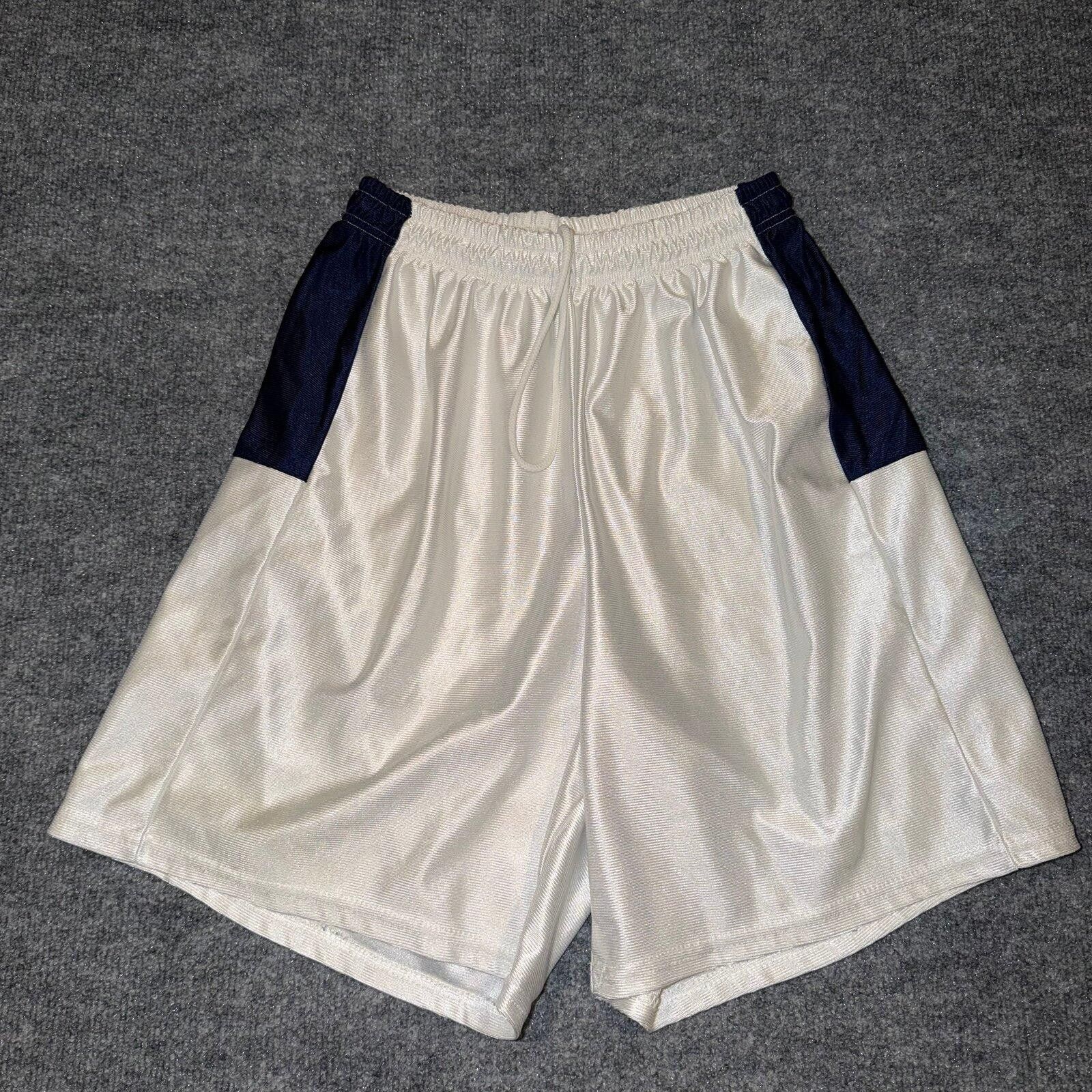 Nike Beautiful Vintage Satin White Dazzle Hoop Shorts Mens MD USA Size US 32 / EU 48 - 1 Thumbnail