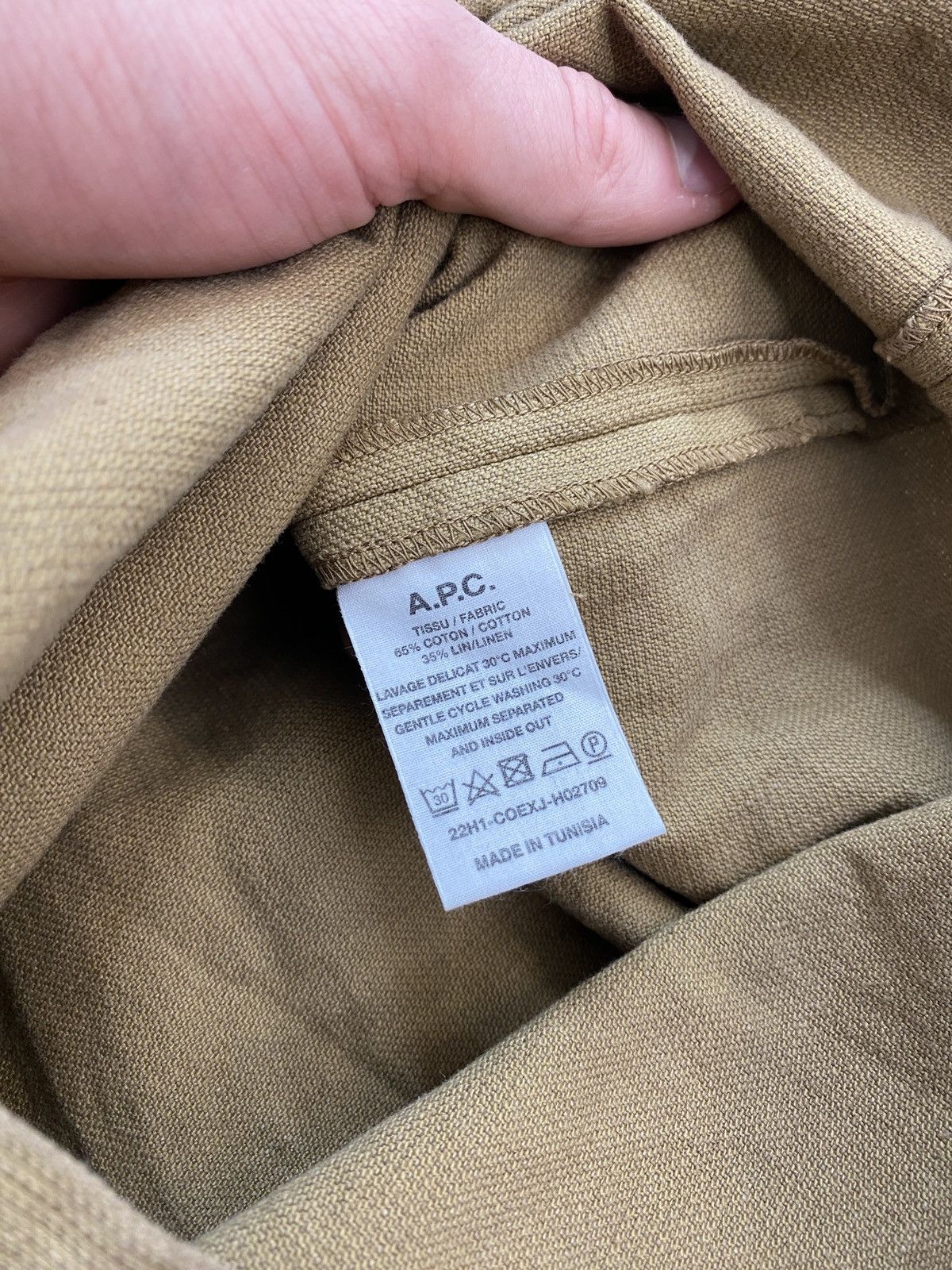 A.P.C. A.P.C. Shirt Beige Colour XS-S Size Size US XS / EU 42 / 0 - 7 Thumbnail