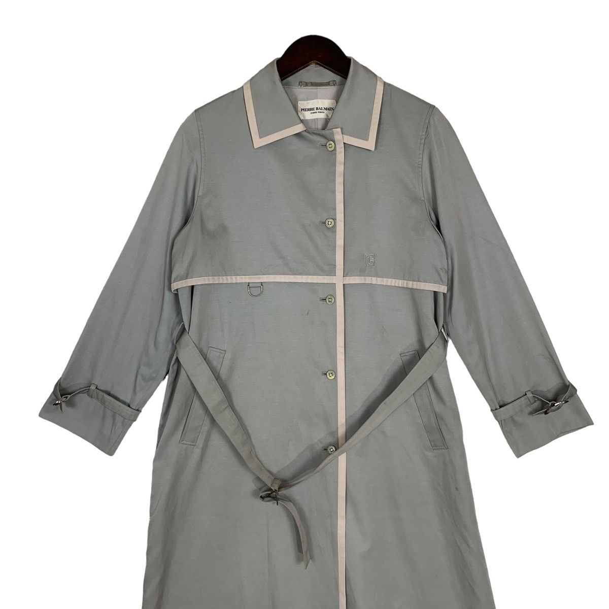 Designer × Pierre Balmain Pierre Balmain Paris Designer Luxury Long Coat for Womens Size M / US 6-8 / IT 42-44 - 2 Thumbnail