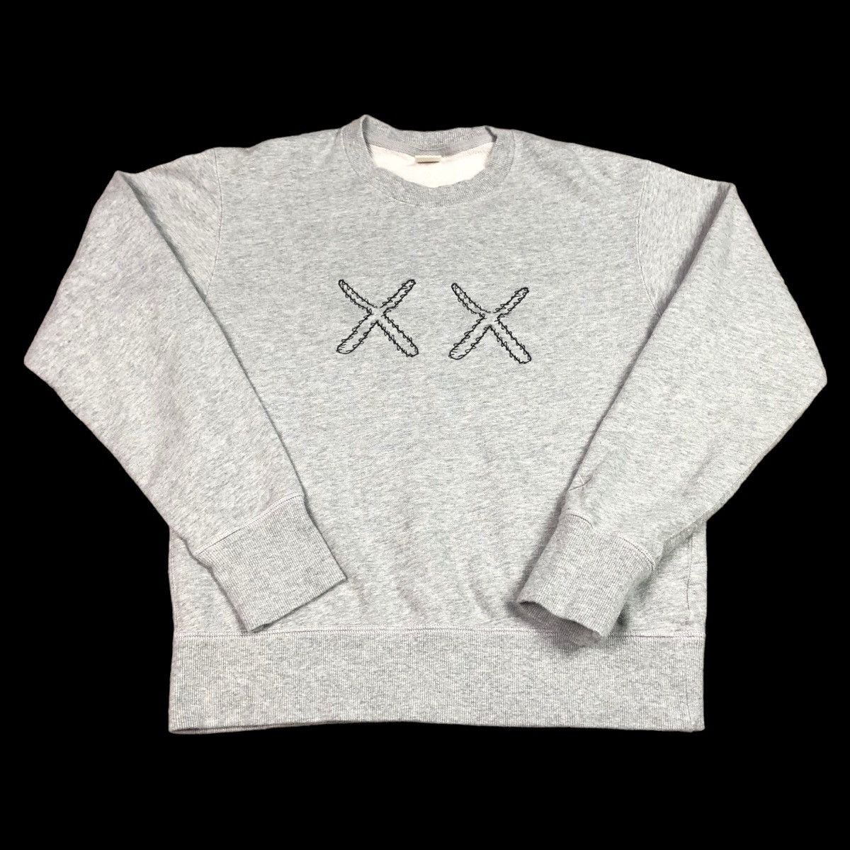 Kaws × Uniqlo Uniqlo Kaws Sesame Street Gray Logo Sweatshirt Adult Size XS Size US XS / EU 42 / 0 - 1 Thumbnail